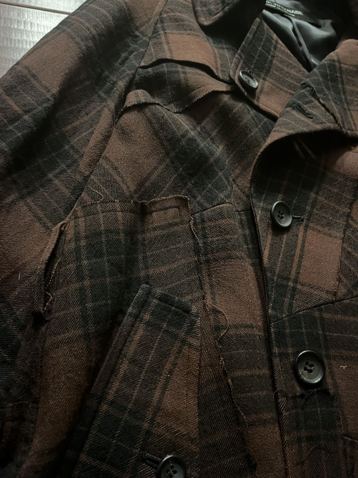Comme des Garcons AW2002 Junya Watanabe Comme Des Garcons Tartan Trench Coat Size US M / EU 48-50 / 2 - 4 Thumbnail