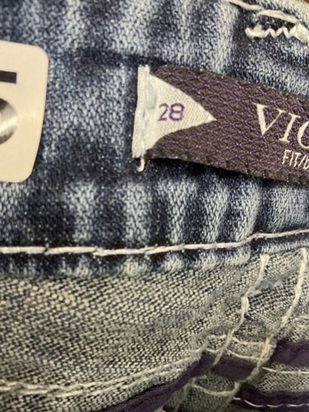 Other Vigoss The Dublin Boot Cut Blue Zip Jagger Jeans Women 28x31 Size 28" / US 6 / IT 42 - 4 Thumbnail
