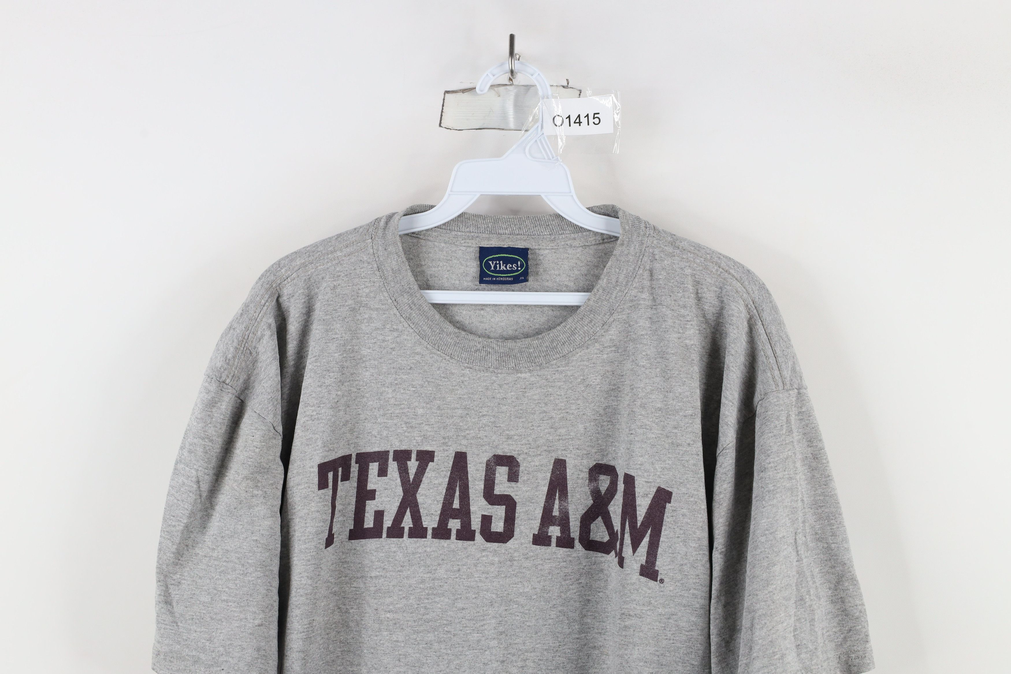Vintage Vintage 90s Spell Out University of Texas A&M T-Shirt Gray Size US XL / EU 56 / 4 - 2 Thumbnail