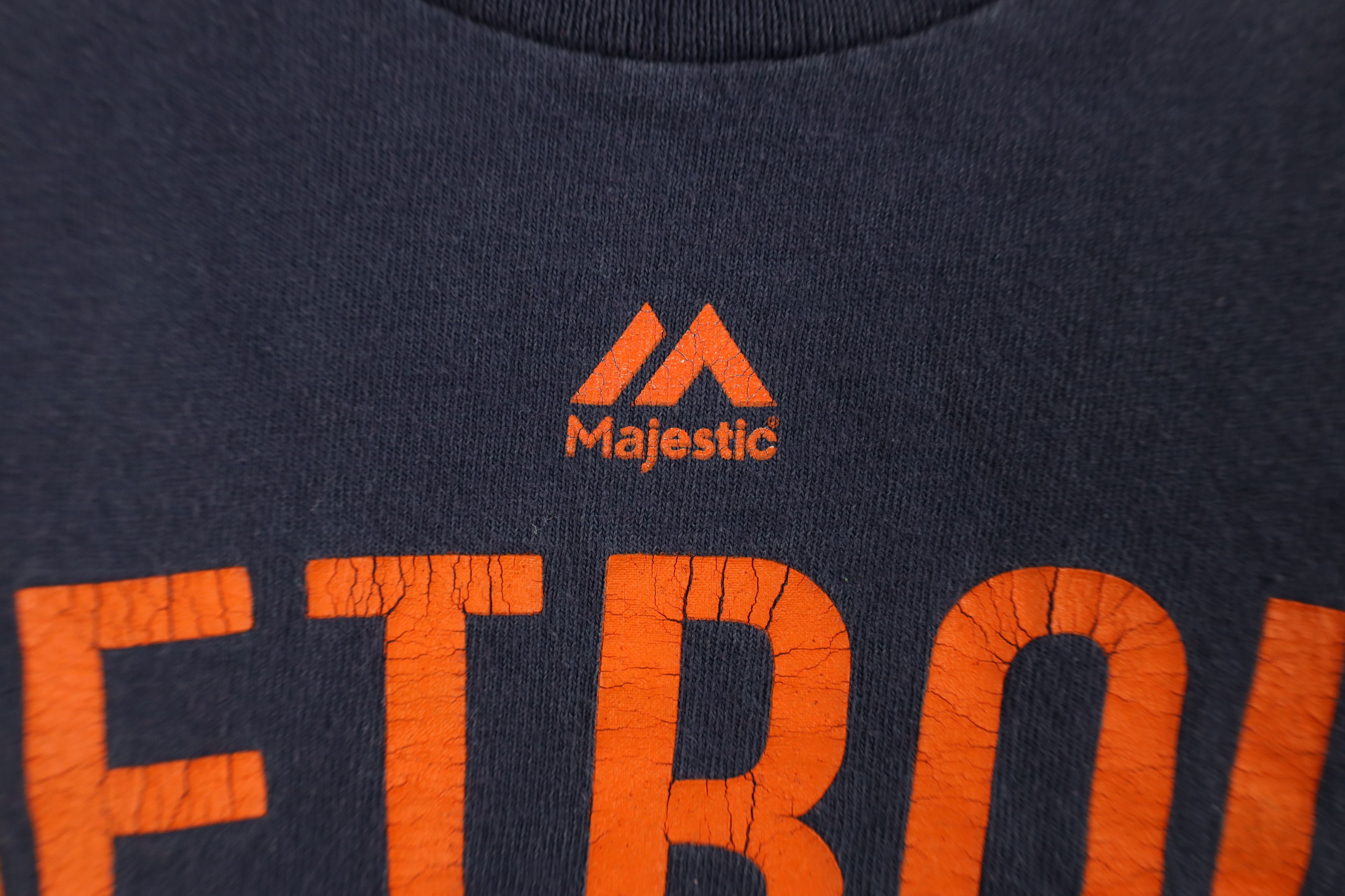 Majestic Vintage Majestic Detroit Tigers Baseball T-Shirt Blue Size US M / EU 48-50 / 2 - 5 Thumbnail