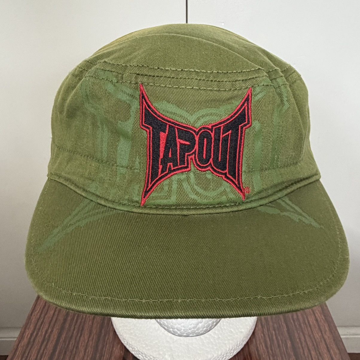 Tapout TAPOUT MMA MILITARY ARMY CADET CAP HAT LOGO UFC VINTAGE Y2K Size ONE SIZE - 1 Thumbnail
