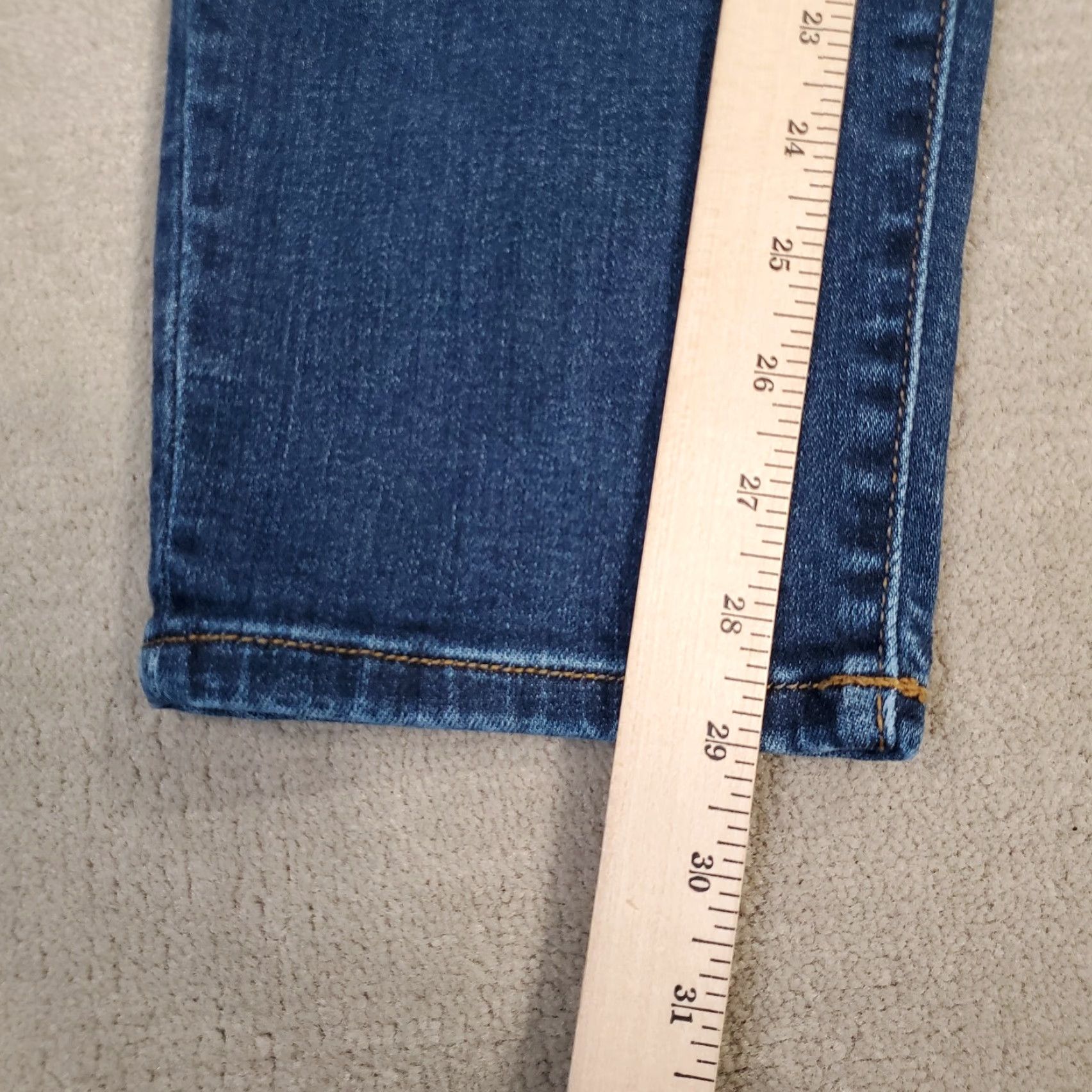 Denime Judy Blue Jeans Pants Womens Slim Fit 32 32x29 Denim Dark Wash Casual Stretch Pockets Logo Straight Vintage: No Size 24" / US 00 / IT 34 - 5 Thumbnail