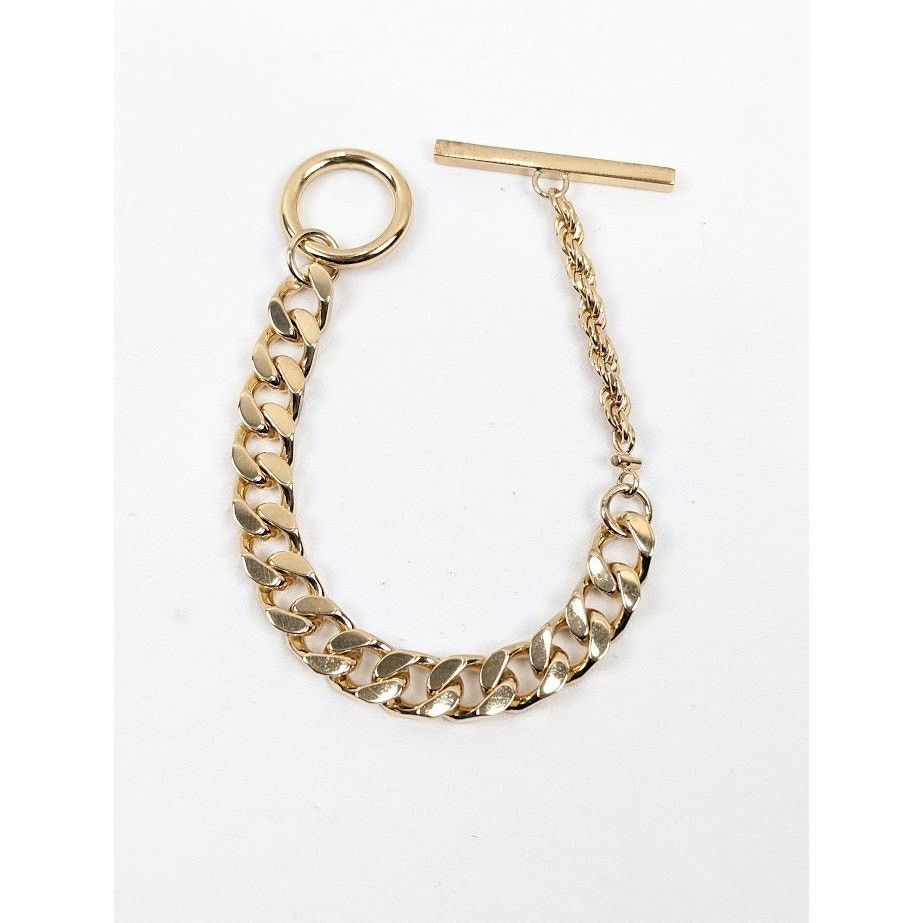 Bottega Veneta o1rshd1 Size:M / Gold Finish Sterling Silver Bracelet Yellow Size ONE SIZE - 8 Thumbnail