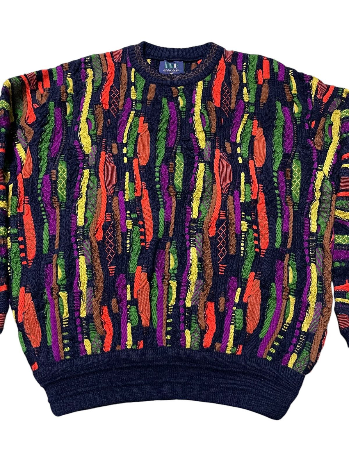 Coogi × Vintage Vintage Coogi 3D Cable Knit Style By limnos 90s Knitwear Size US L / EU 52-54 / 3 - 5 Thumbnail