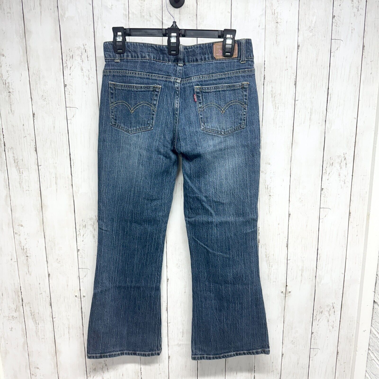 Levi's VTG LEVIS Jeans 14 1/2 517 Flare Pink Tag Cotton Blue Denim Size 36" / US 14 / IT 50 - 5 Thumbnail