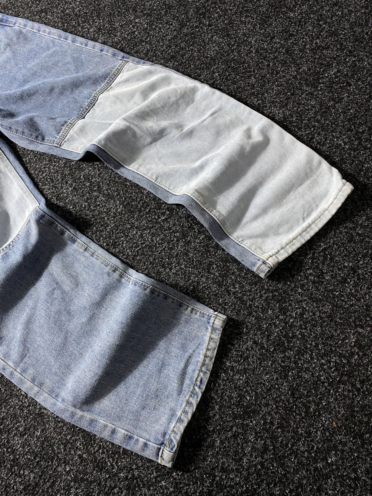 If Six Was Nine × Japanese Brand × Vintage Vintage 90s Y2K Patchwork Jeans baggy pants Size 31" - 4 Thumbnail