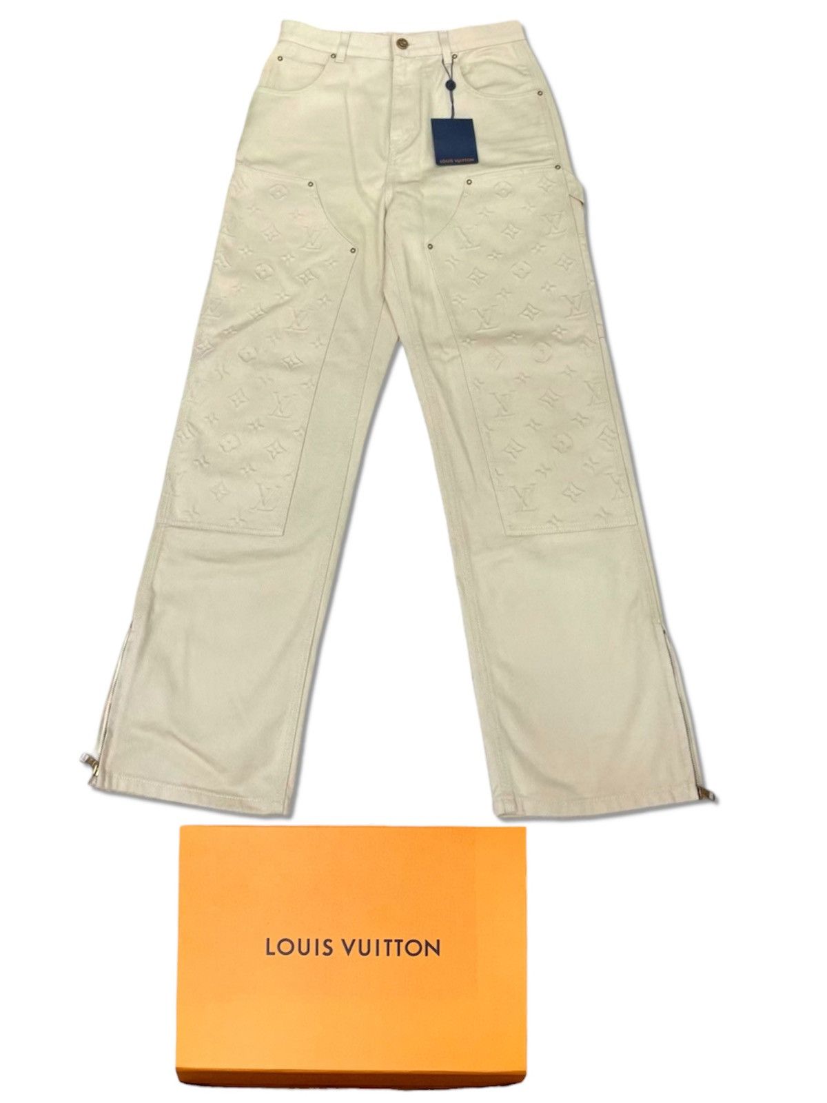 Louis Vuitton Louis Vuitton 32 Skate Denim Jeans Monogram Beige Size US 32 / EU 48 - 1 Thumbnail
