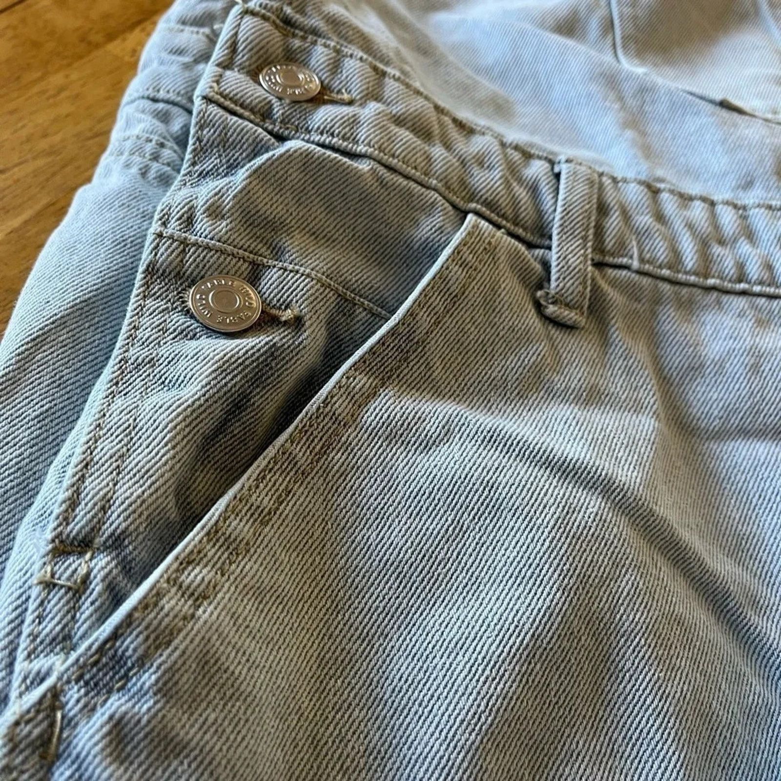 The Unbranded Brand Wild Fable light blue denim overalls in very good condition. Size 40" / US 18 - 3 Thumbnail