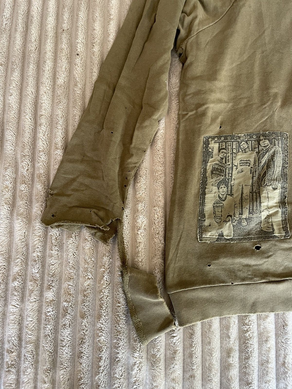 Raf Simons Riot! Riot! Roit! Patched Sweatshirt AW01 2001-2002 Size US S / EU 44-46 / 1 - 3 Thumbnail