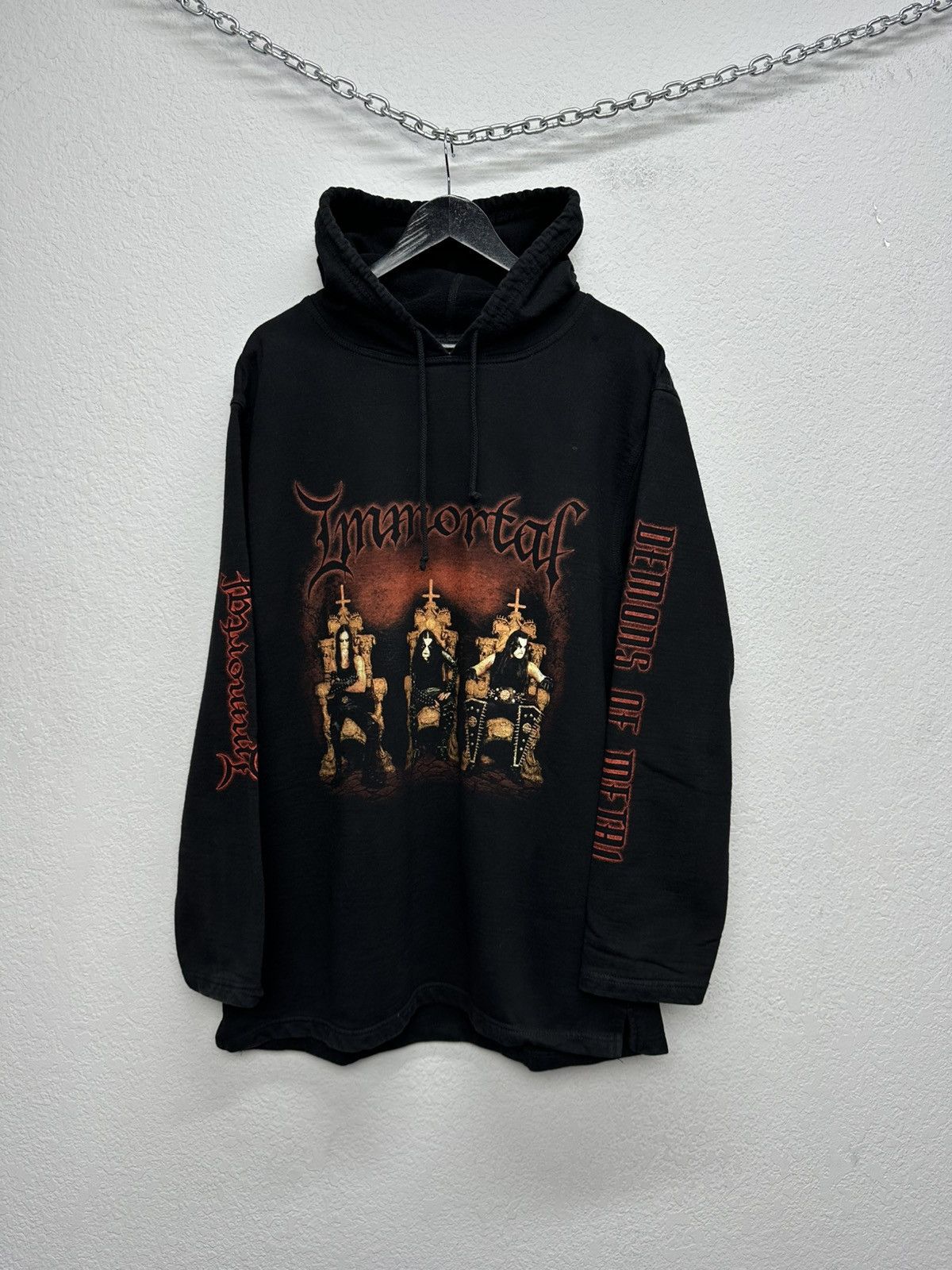 Band Tees Vintage Immortal Demons Of Metal Merch 2000 Hoodie Size US XL / EU 56 / 4 - 1 Thumbnail