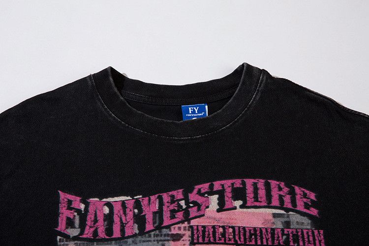 Vintage Men's Oversized Loose Vintage Washed Cat T-Shirt Size US M / EU 48-50 / 2 - 3 Thumbnail