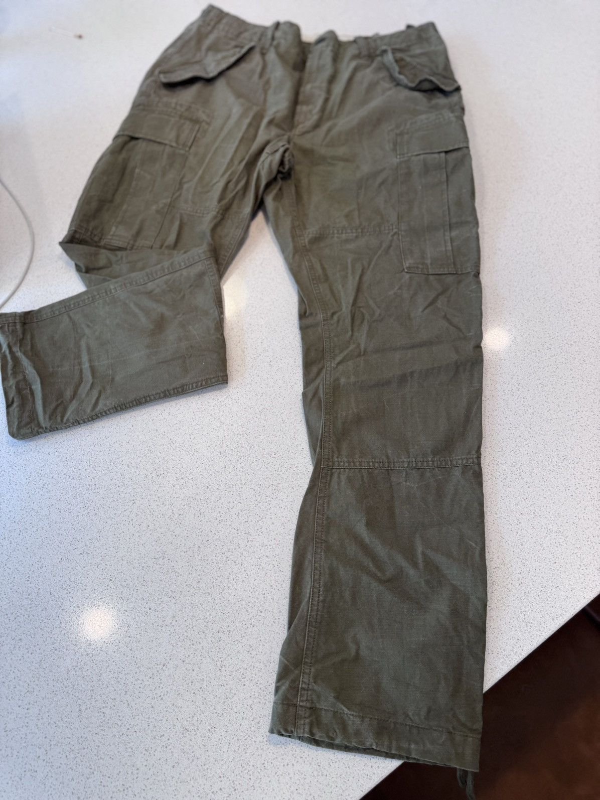 Polo Ralph Lauren Polo Ralph Lauren Olive Green/Drab Cargo Pants Size US 35 - 3 Thumbnail