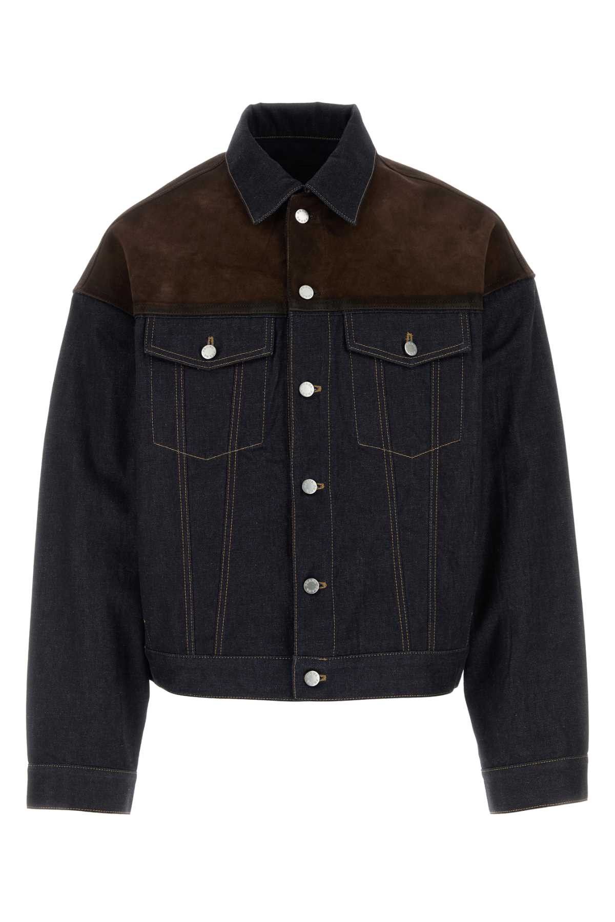 Prada Dark Blue Denim Jacket Size US M / EU 48-50 / 2 - 1 Thumbnail