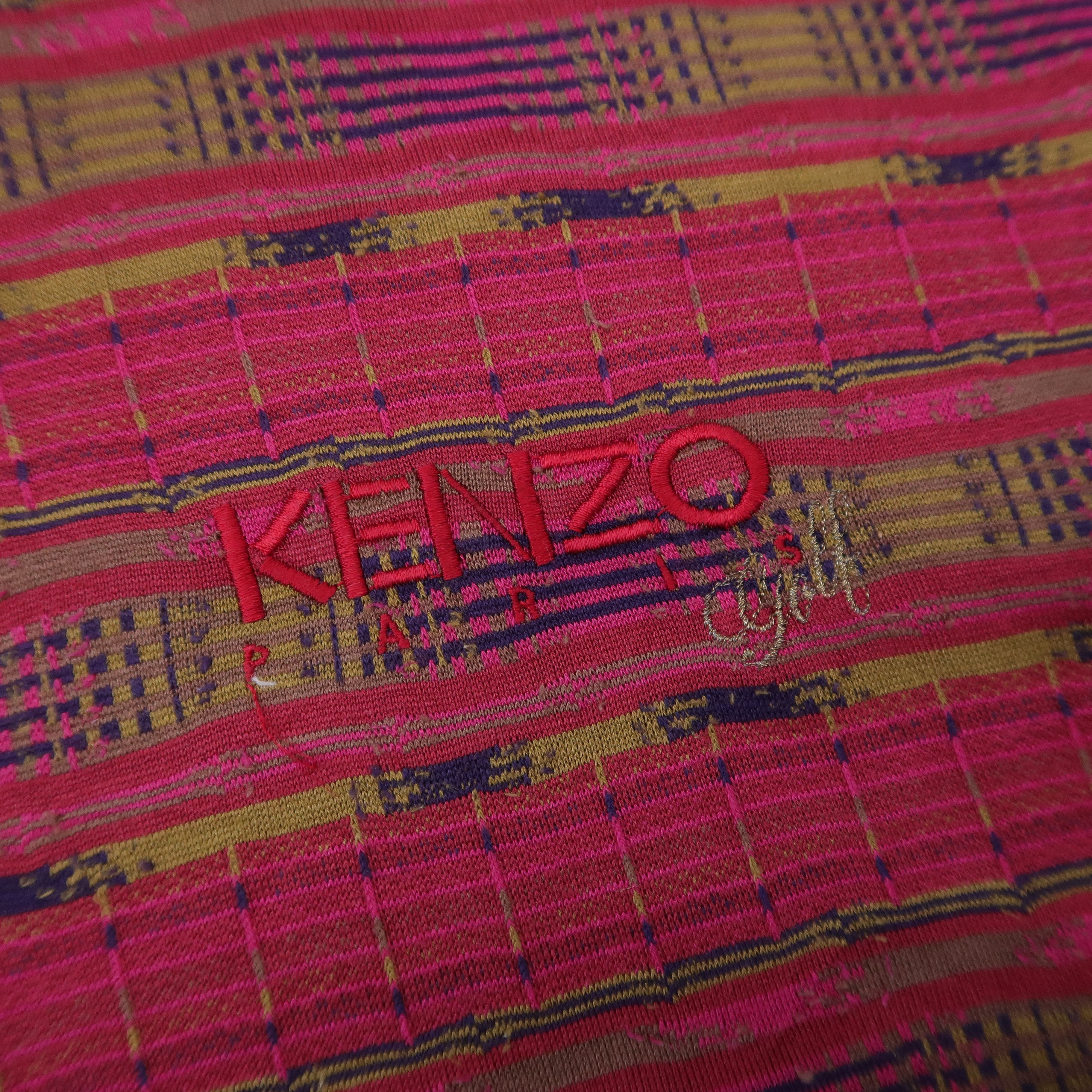 Kenzo 90s Kenzo Golf Psychedelic Ethnic Patterned Polo Shirt Size US M / EU 48-50 / 2 - 6 Thumbnail
