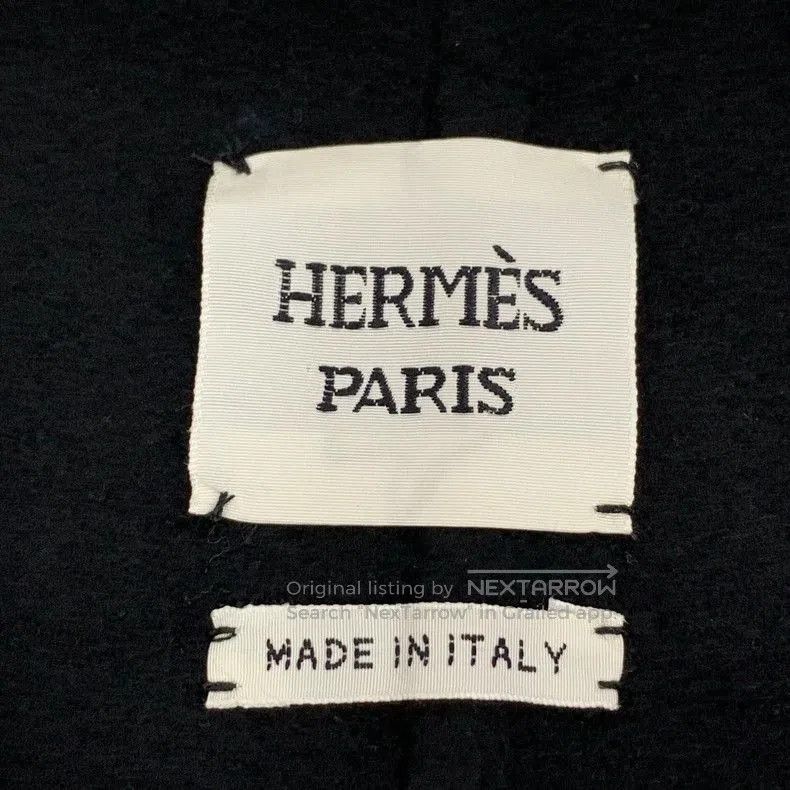 Hermes Hermes Black Cashmere Lapel Coat XS. Size US XS / EU 42 / 0 - 5 Thumbnail