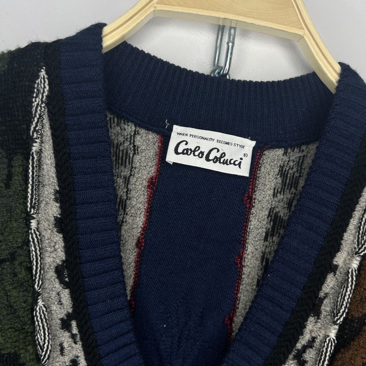 Carlo Colucci × Coogi Carlo Colucci Vintage Sweater Knitwear Jumper Cable Coogi Size US L / EU 52-54 / 3 - 5 Thumbnail