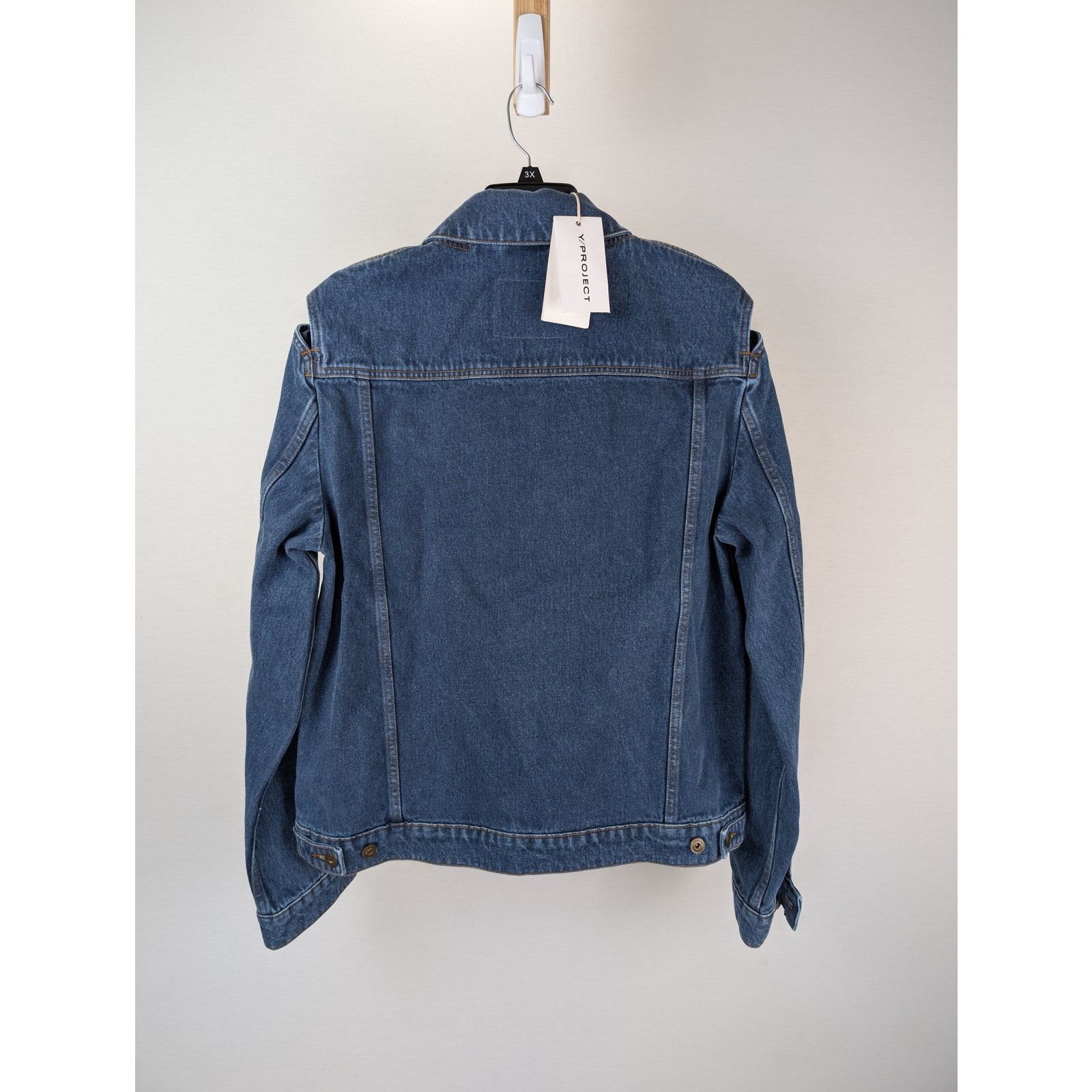 Y/Project o1rshd1 Classic Peep Denim Jacket in Navy Size US L / EU 52-54 / 3 - 16 Thumbnail