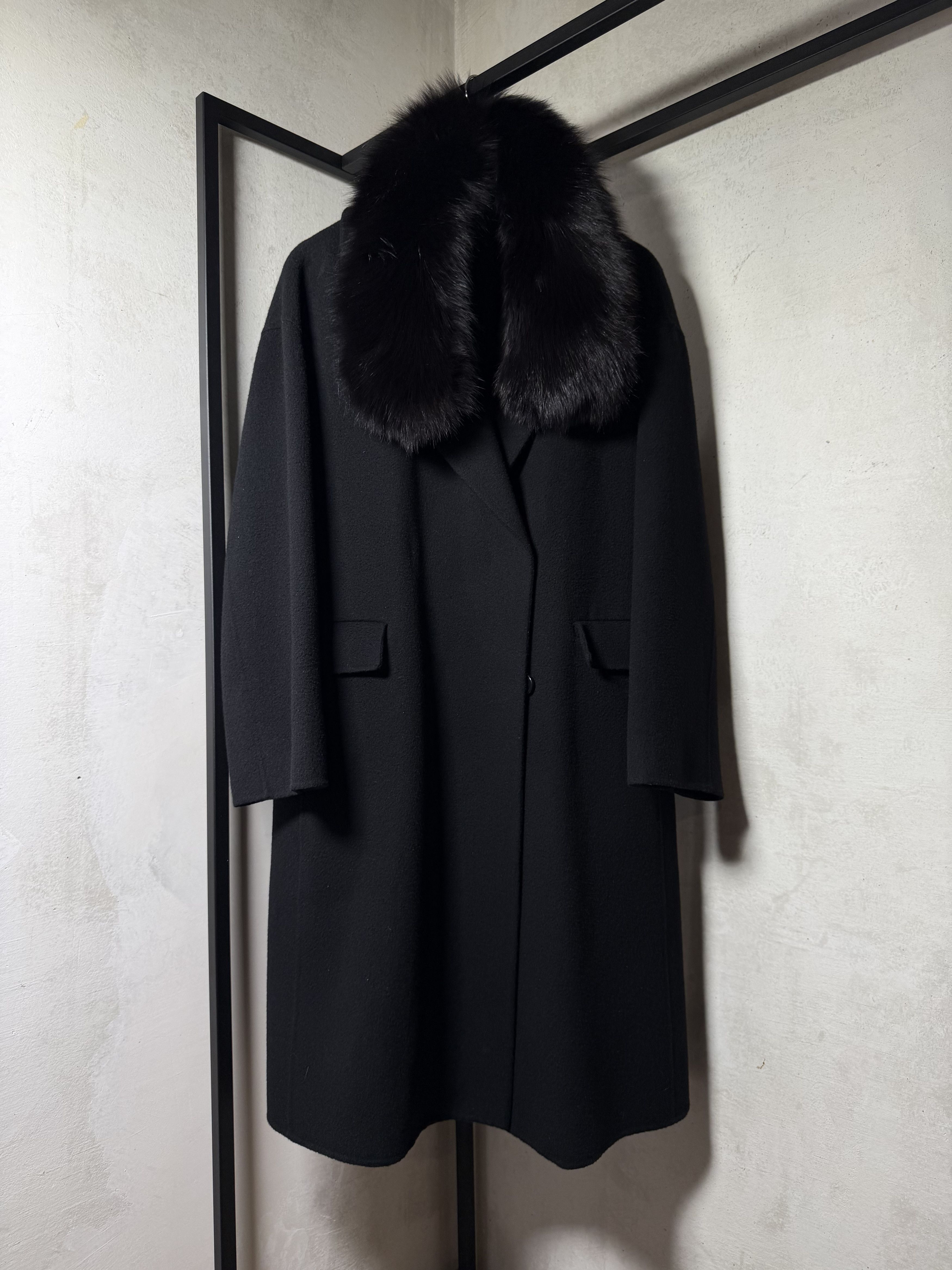 Juun.J Juun.J Black Wool Double-Breasted Coat Size S / US 4 / IT 40 - 13 Thumbnail