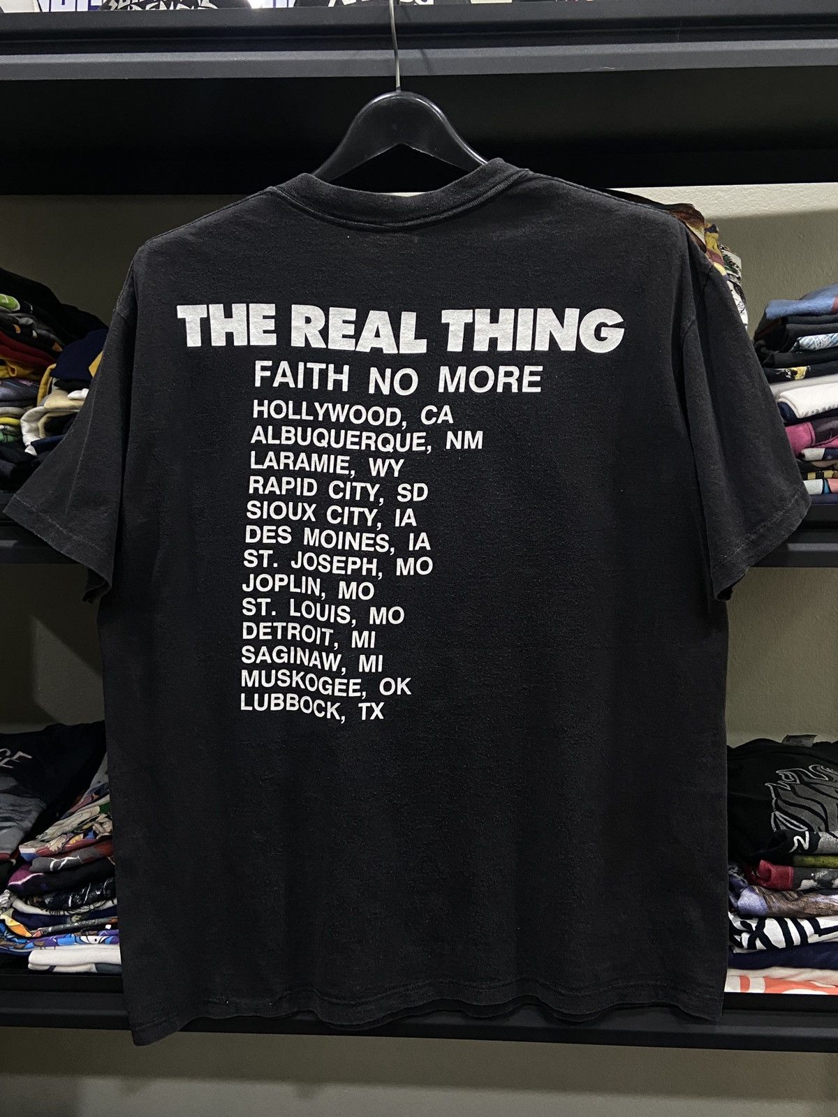 Band Tees × Vintage Vintage 1990s FAITH NO MORE THE REAL THING Tour Band TShirt Size US XL / EU 56 / 4 - 10 Thumbnail