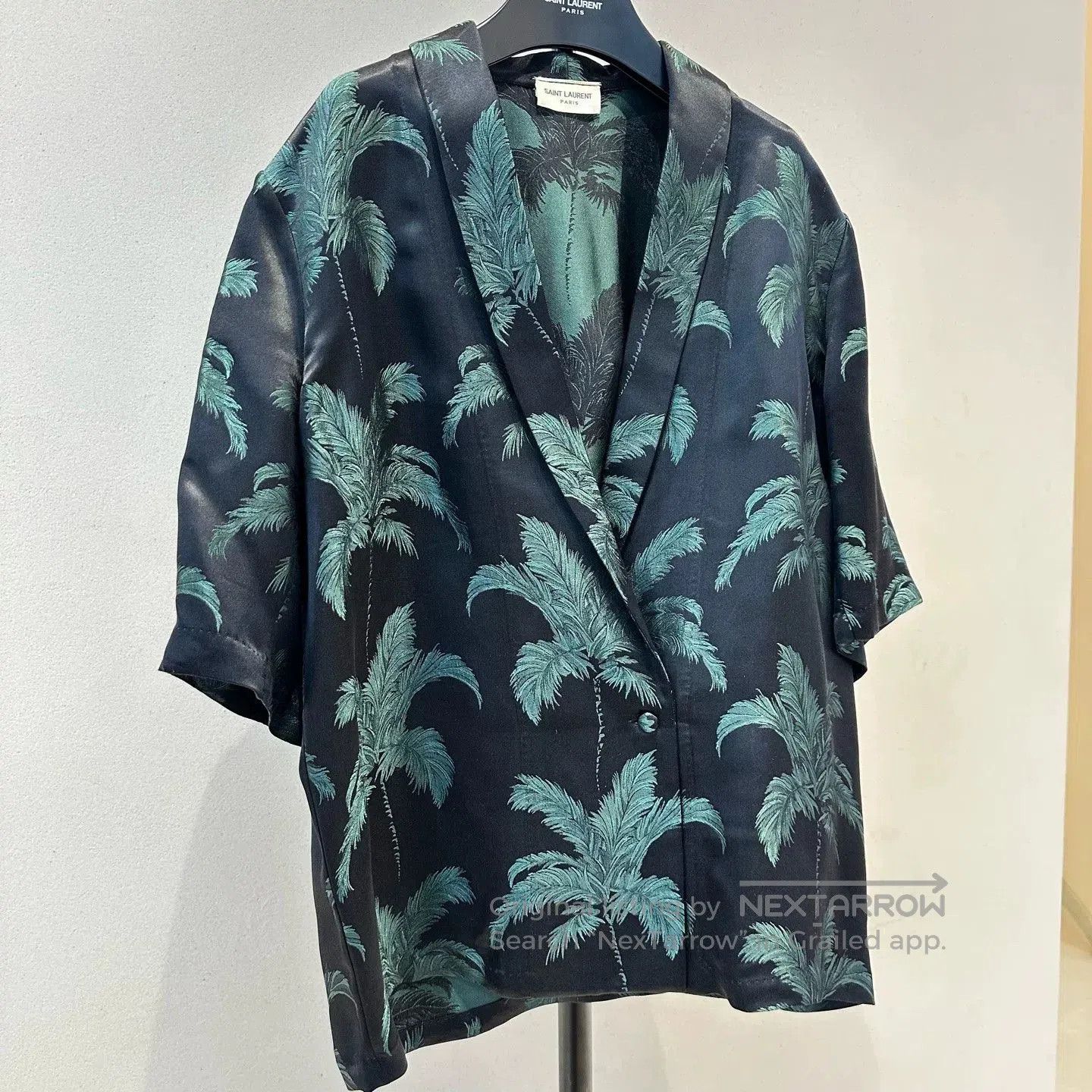 Saint Laurent Paris YSL Saint Laurent SS21 Palm Leaf Shirt. Size US L / EU 52-54 / 3 - 1 Thumbnail