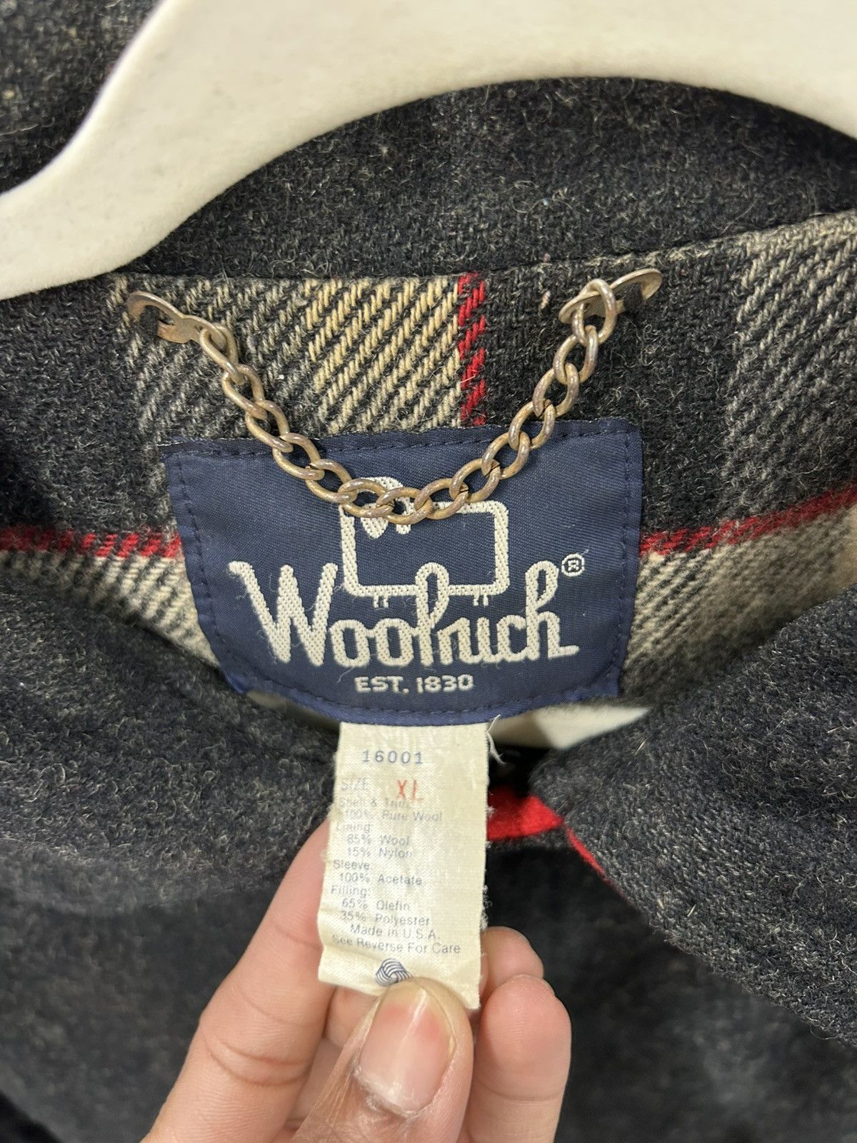 Woolrich Woolen Mills Vintage Woolrich Virgin Wool Cropped Jacket Size US XL / EU 56 / 4 - 3 Thumbnail