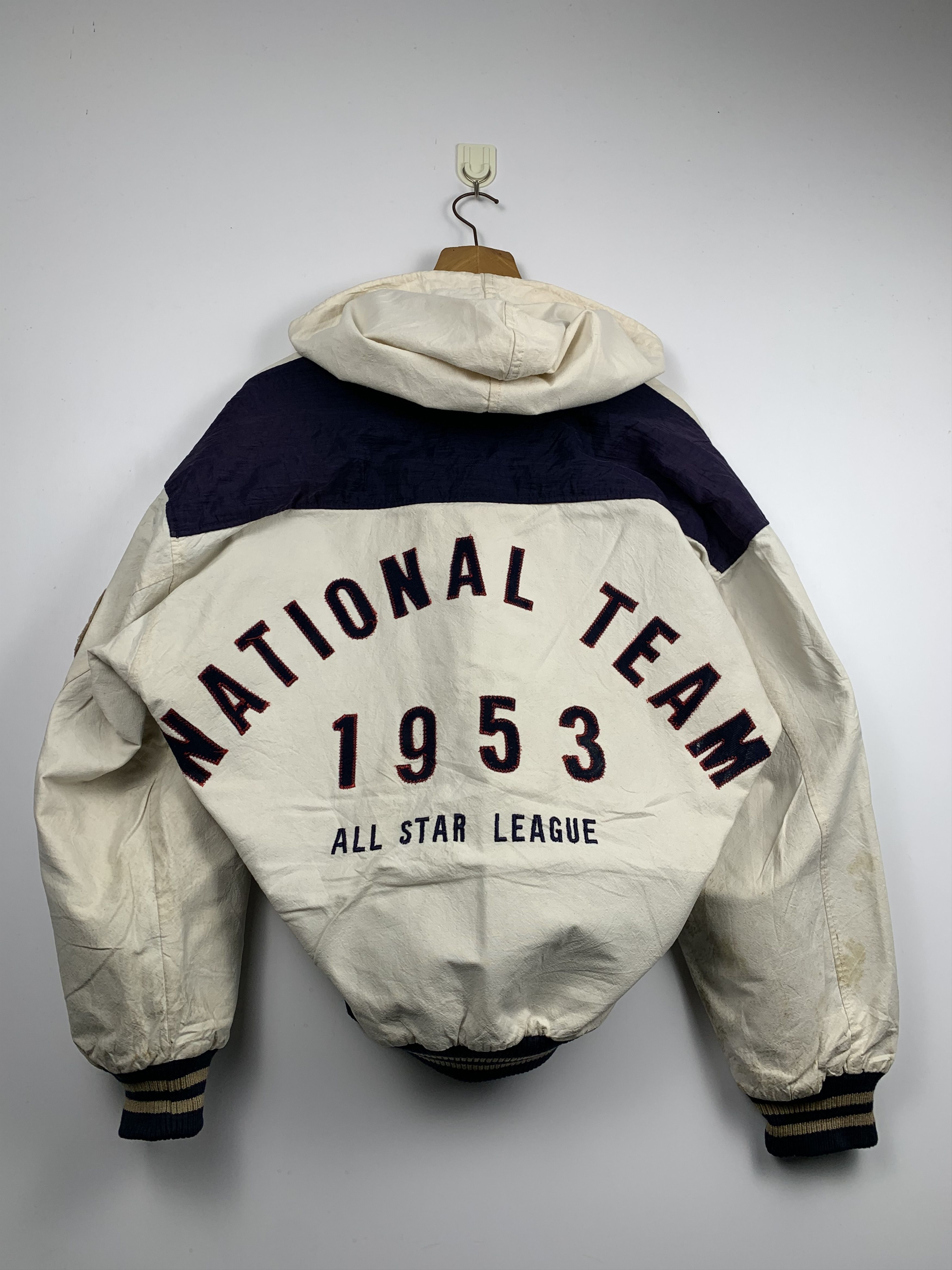 Vintage Vintage 90s All Star National Team Varsity Jacket J1125 Size US M / EU 48-50 / 2 - 3 Thumbnail