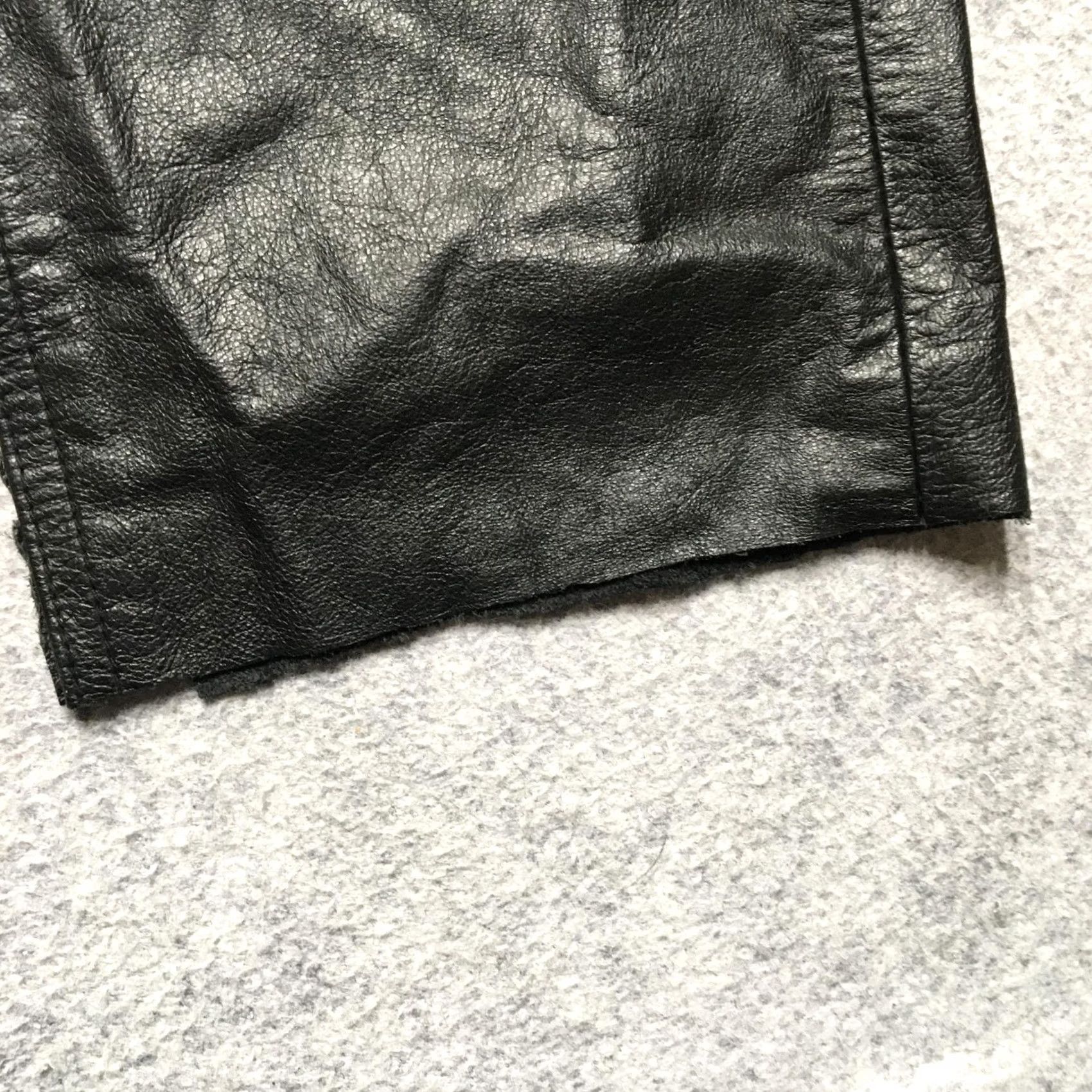 Vintage Wilsons Leather Pants Womens 8 Black Straight Leg Lined Casual 5 Pocket Mens? Womens Size 30" / US 8 / IT 44 - 2 Thumbnail