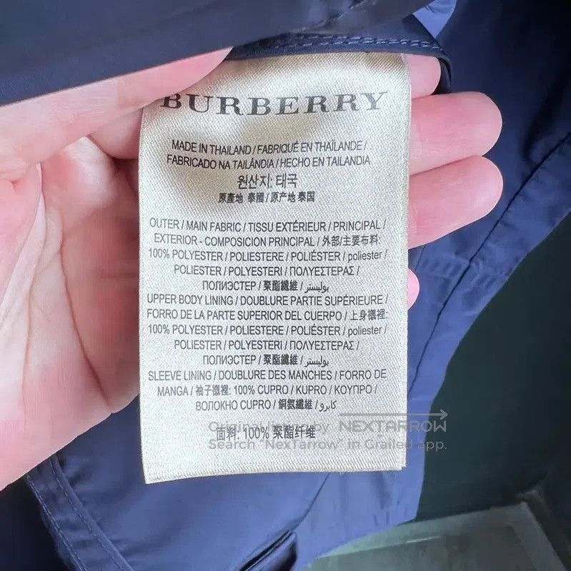 Burberry Burberry Women's Navy Blue Trench Coat. Size M / US 6-8 / IT 42-44 - 6 Thumbnail
