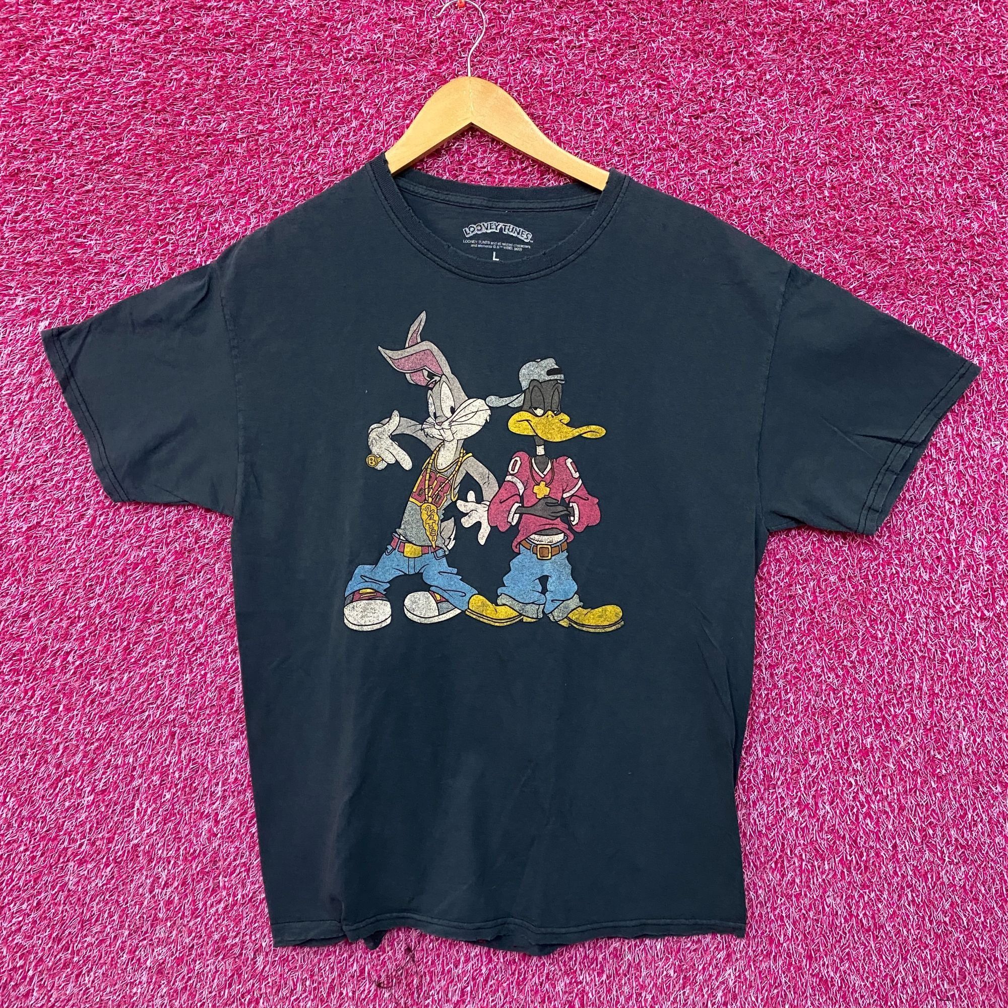 Warner Bros Looney Tunes Bugs Bunny Daffy Duck Criss Cross Parody Tee L Size US L / EU 52-54 / 3 - 1 Thumbnail