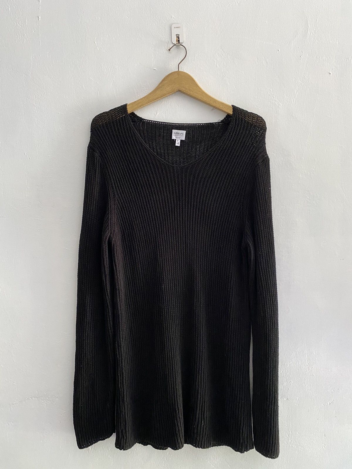 Armani × Armani Collezioni × Designer Armani collezioni fishnet knit Size US L / EU 52-54 / 3 - 1 Thumbnail