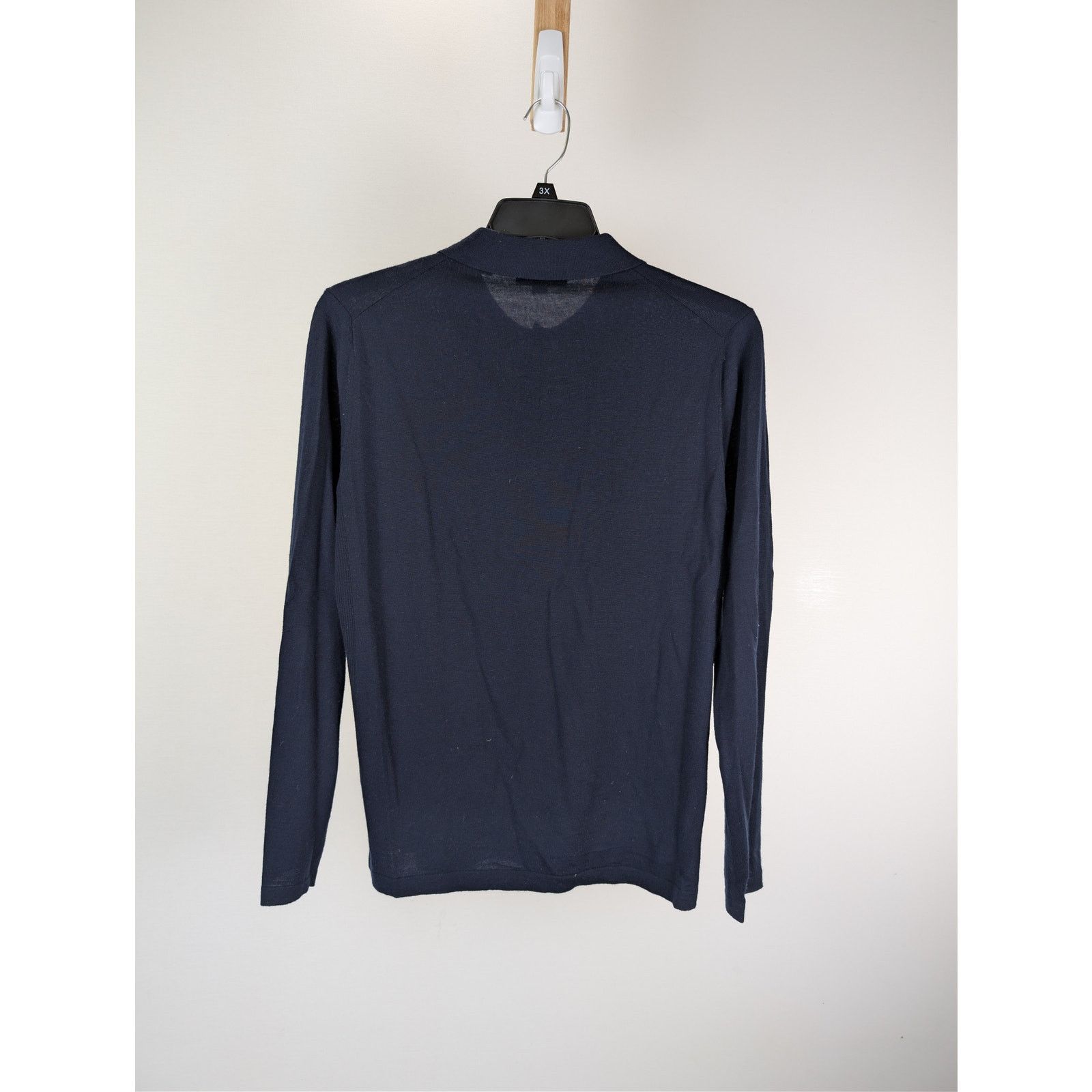 Vince o1rshd1 CC20 Long Sleeve Polo Shirt in Navy Blue Size US S / EU 44-46 / 1 - 9 Thumbnail
