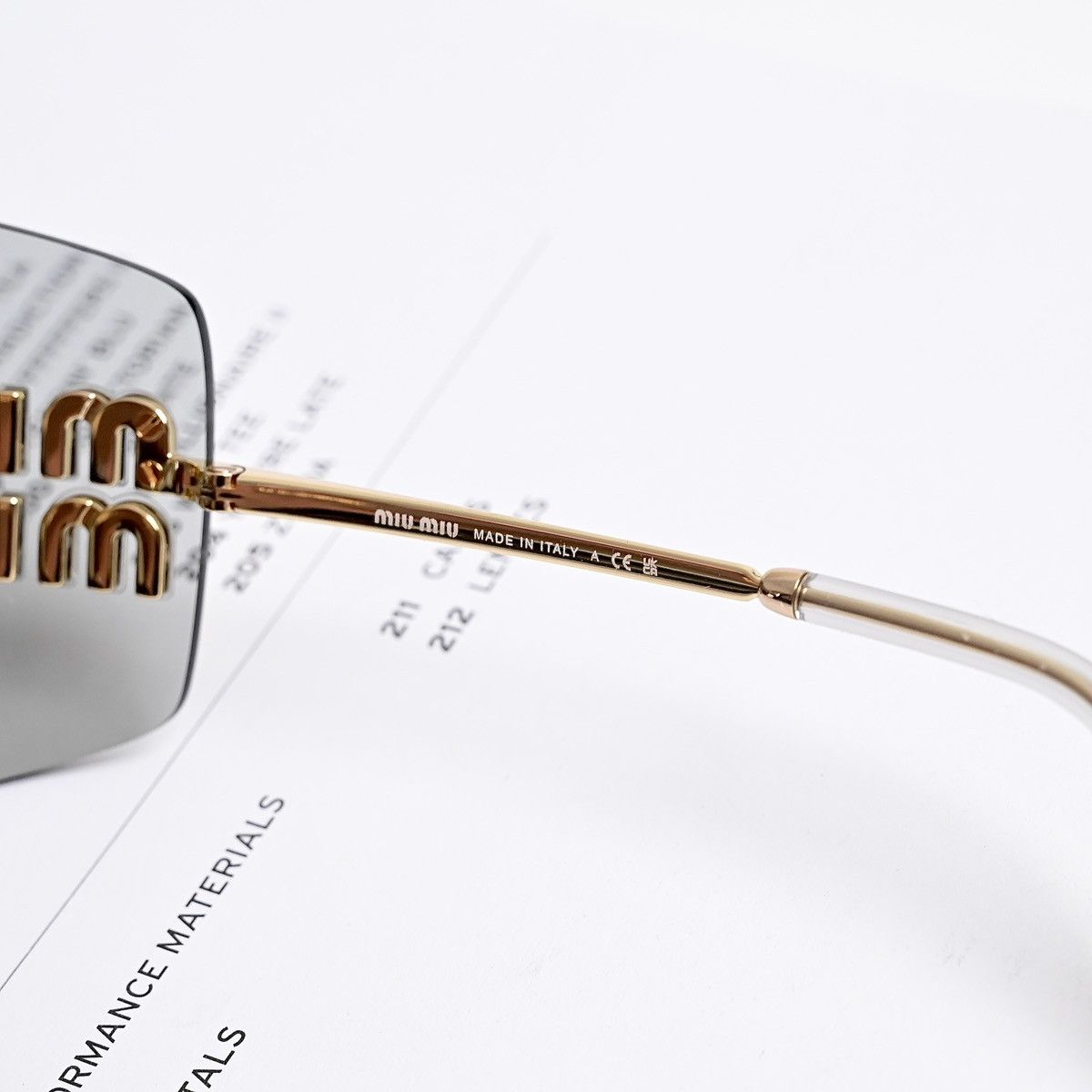 Miu Miu MIU MIU 0MU 54YS SUNGLASSES Size ONE SIZE - 6 Thumbnail
