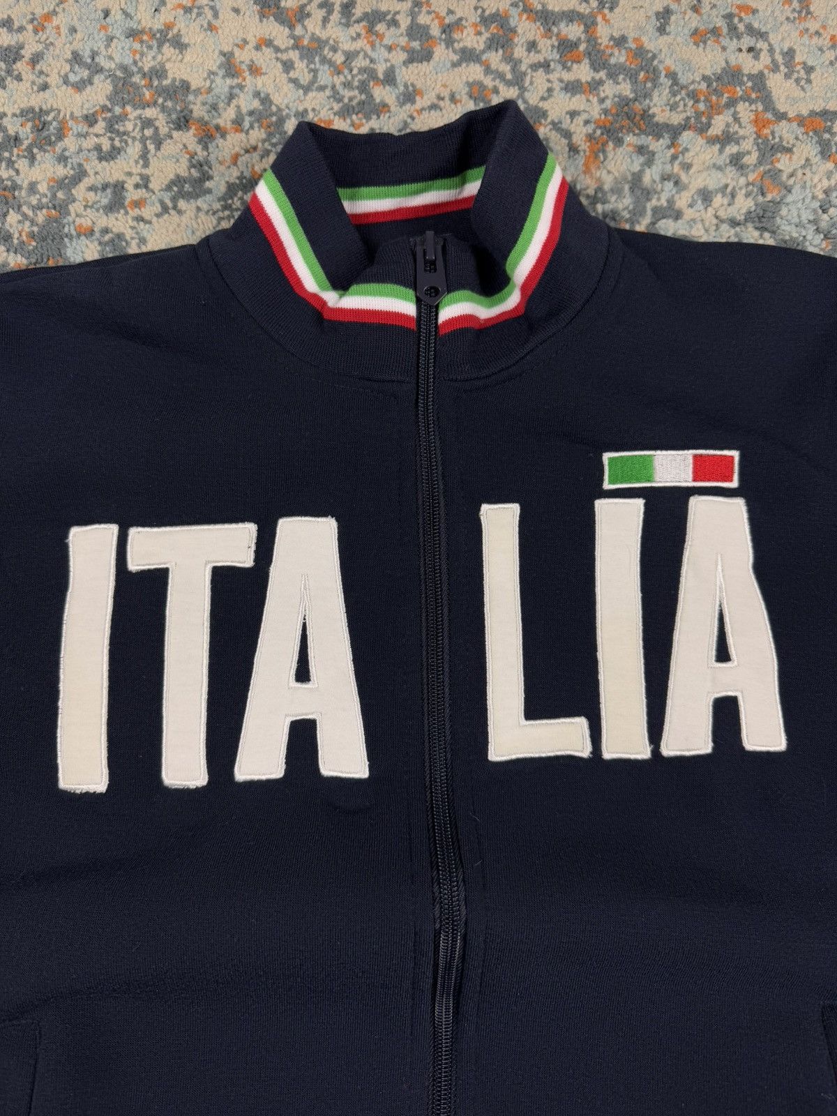 Vintage Vintage y2k Italy Italia spellout zip sweatshirt blokecore Size US XS / EU 42 / 0 - 5 Thumbnail