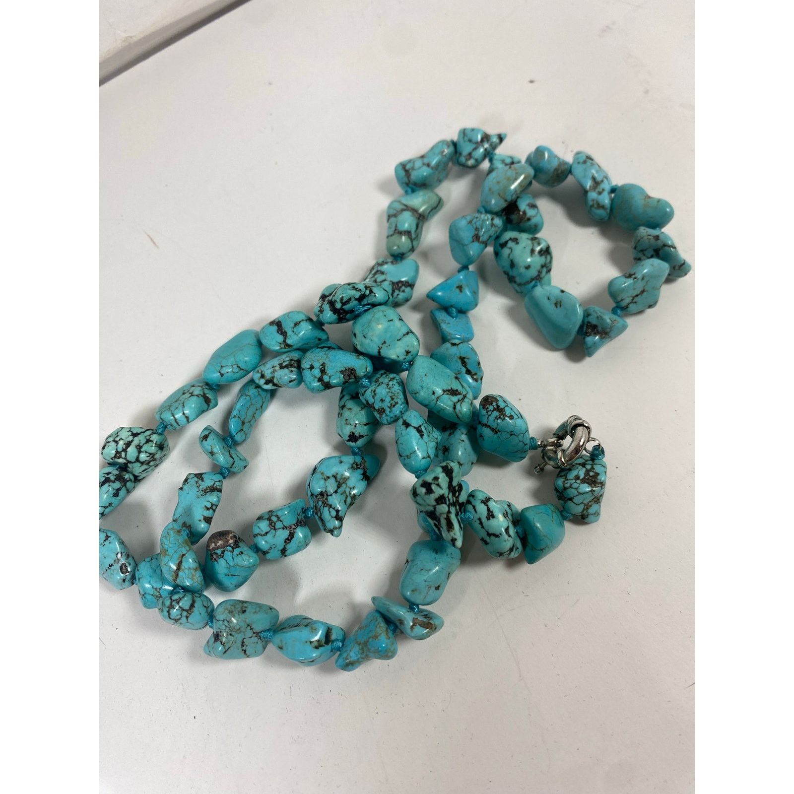 Other Turquoise Nugget Necklace Native American Southwest Indian Size ONE SIZE - 2 Thumbnail
