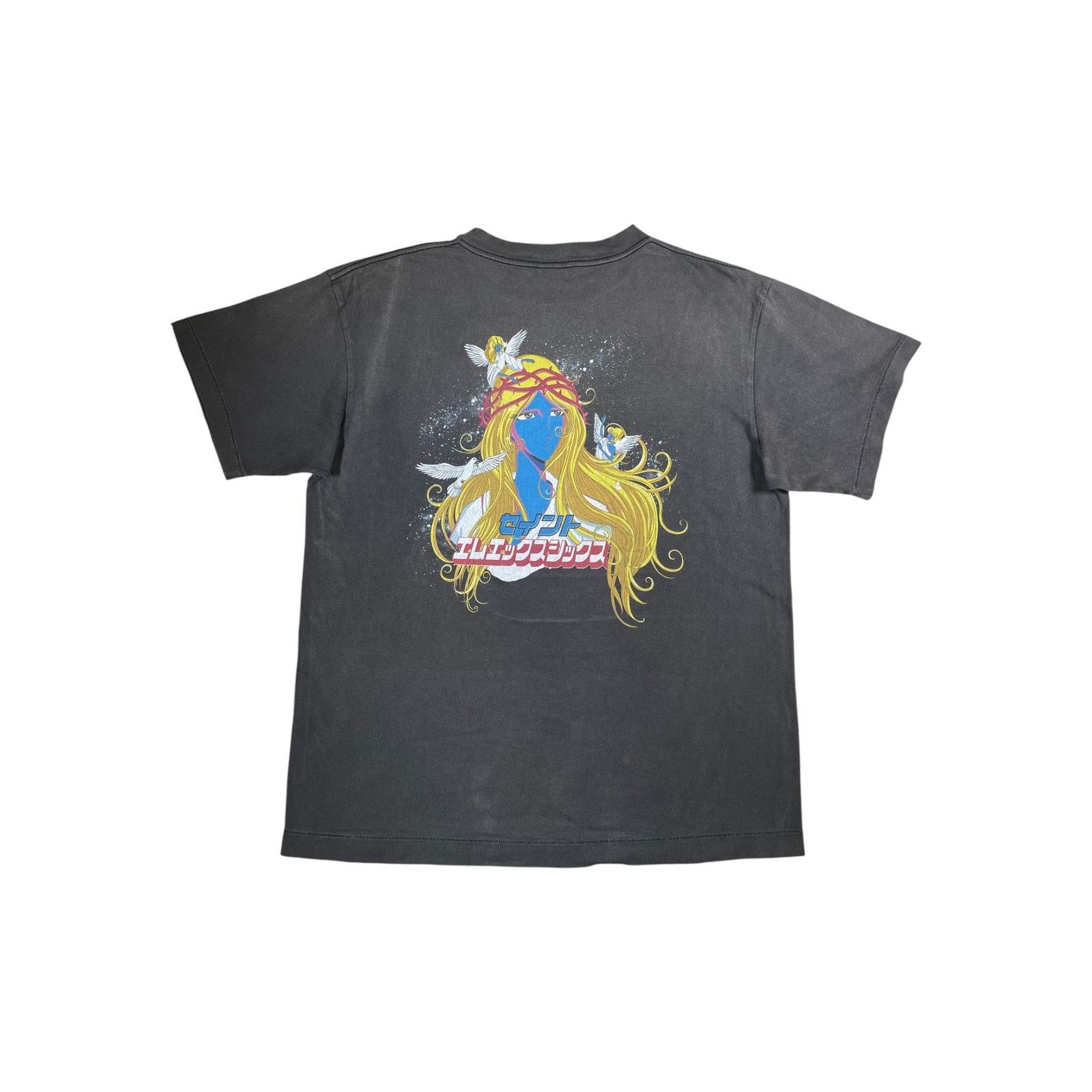 Saint Michael Saint Michael Grey, Yellow & Blue Tee Size US L / EU 52-54 / 3 - 2 Thumbnail