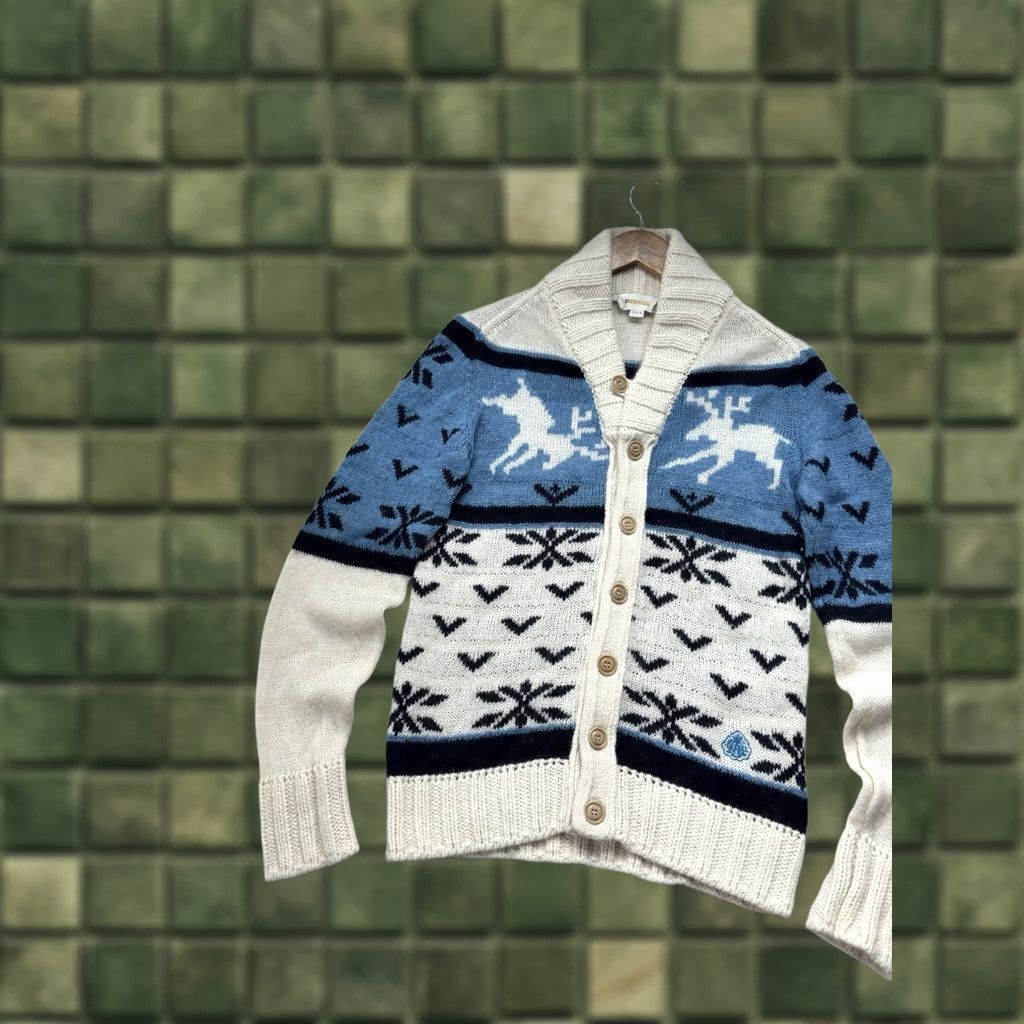 Diesel VINTAGE Diesel Cardigan Men Pattern With Deer Sweater Mohair Wool Size M Size US M / EU 48-50 / 2 - 1 Thumbnail