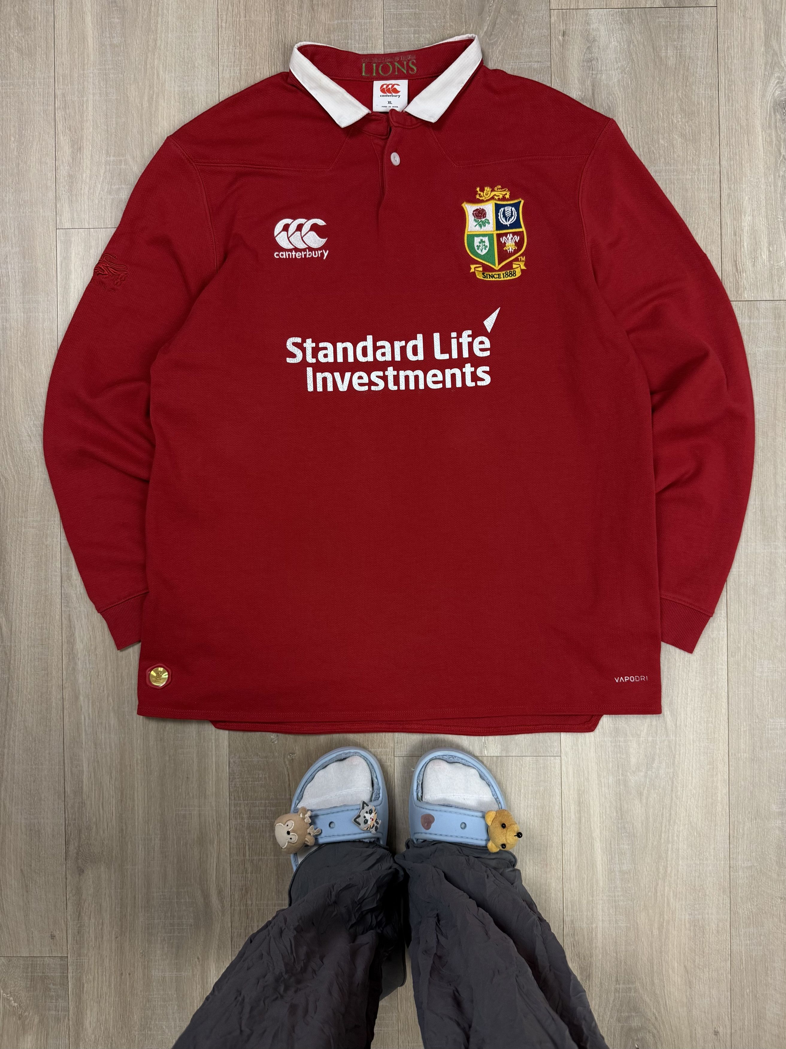 Canterbury of New Zealand British & Irish Lions 2017 Rugby Home Long Sleeve Canterbury Size US XL / EU 56 / 4 - 1 Thumbnail