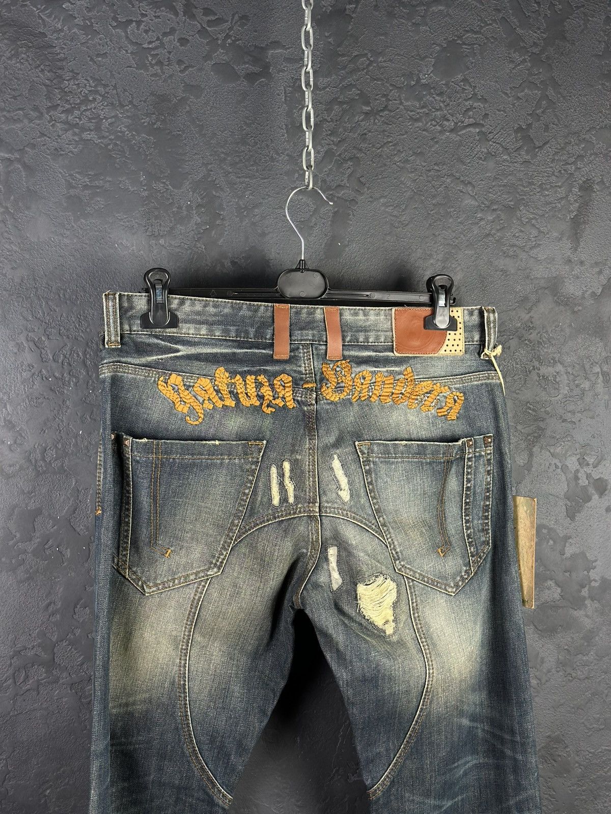 Designer × Japanese Brand CRAZY YAKUZA FADE JEANS Y2K If Six Was Nine Style Size US 33 - 7 Thumbnail
