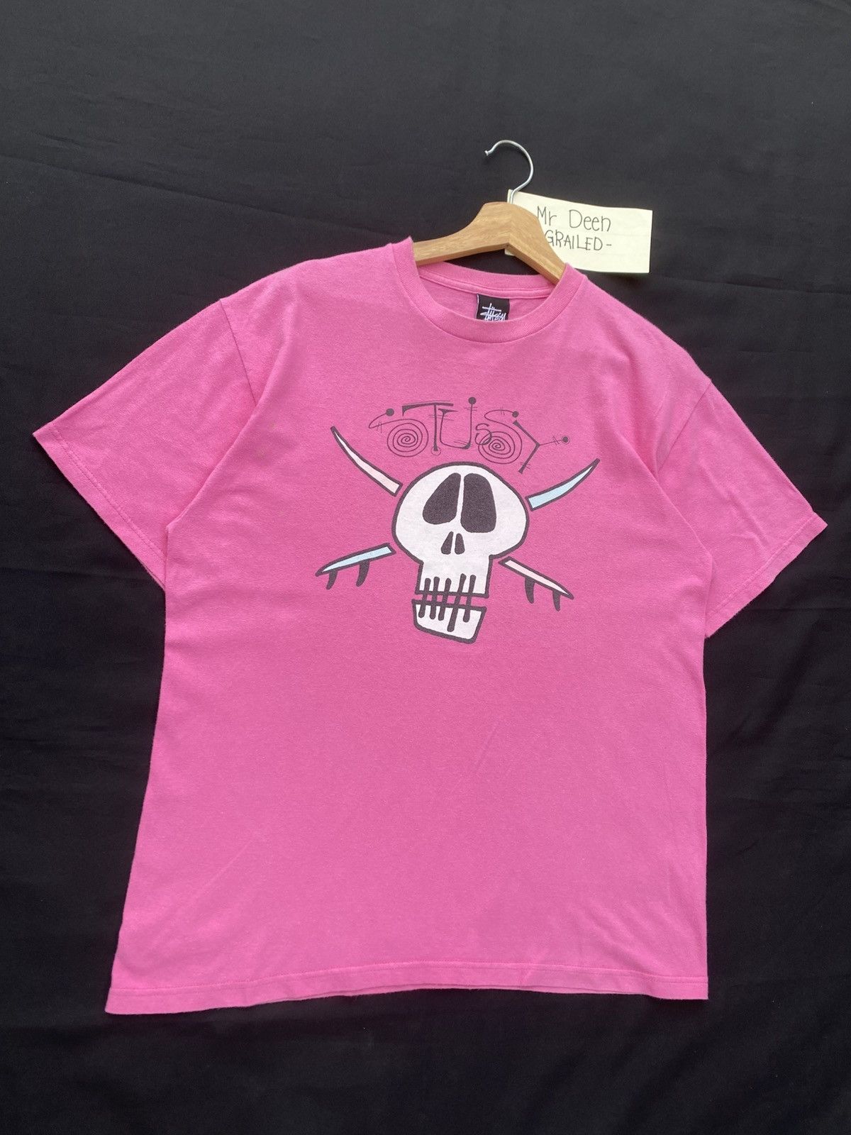 Stussy Rare Vintage 00s Stussy Skull Logo Tshirt Size US M / EU 48-50 / 2 - 3 Thumbnail