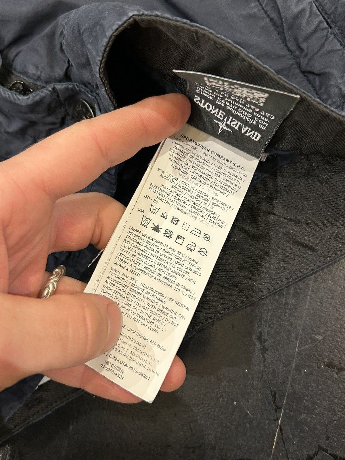Stone Island Stone Island Cargo Shorts - Navy Size US 30 / EU 46 - 6 Thumbnail