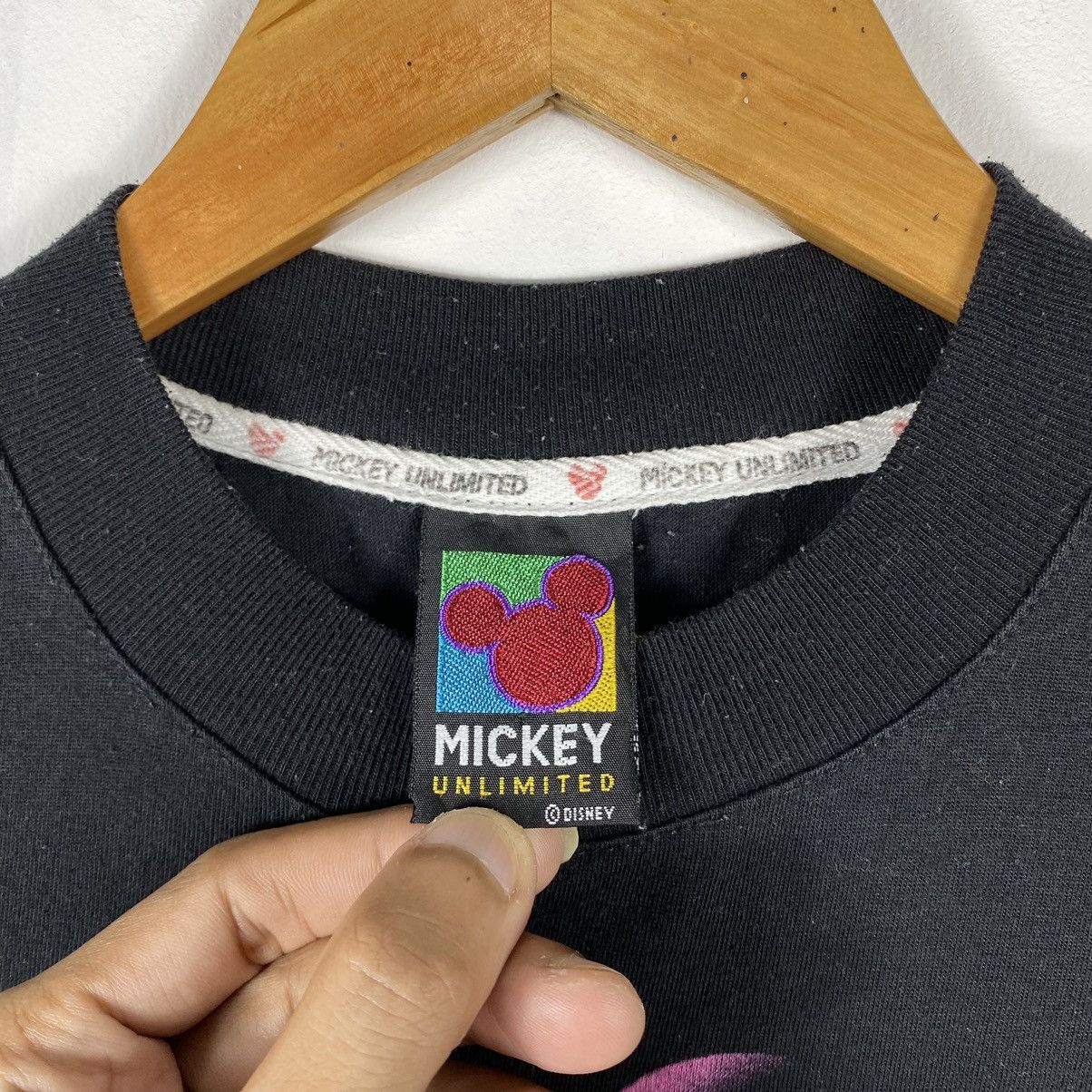 Disney × Mickey Mouse × Vintage VINTAGE 90's MICKEY NEON BIG GRAPHIC CARTOON TEE Size US L / EU 52-54 / 3 - 7 Thumbnail