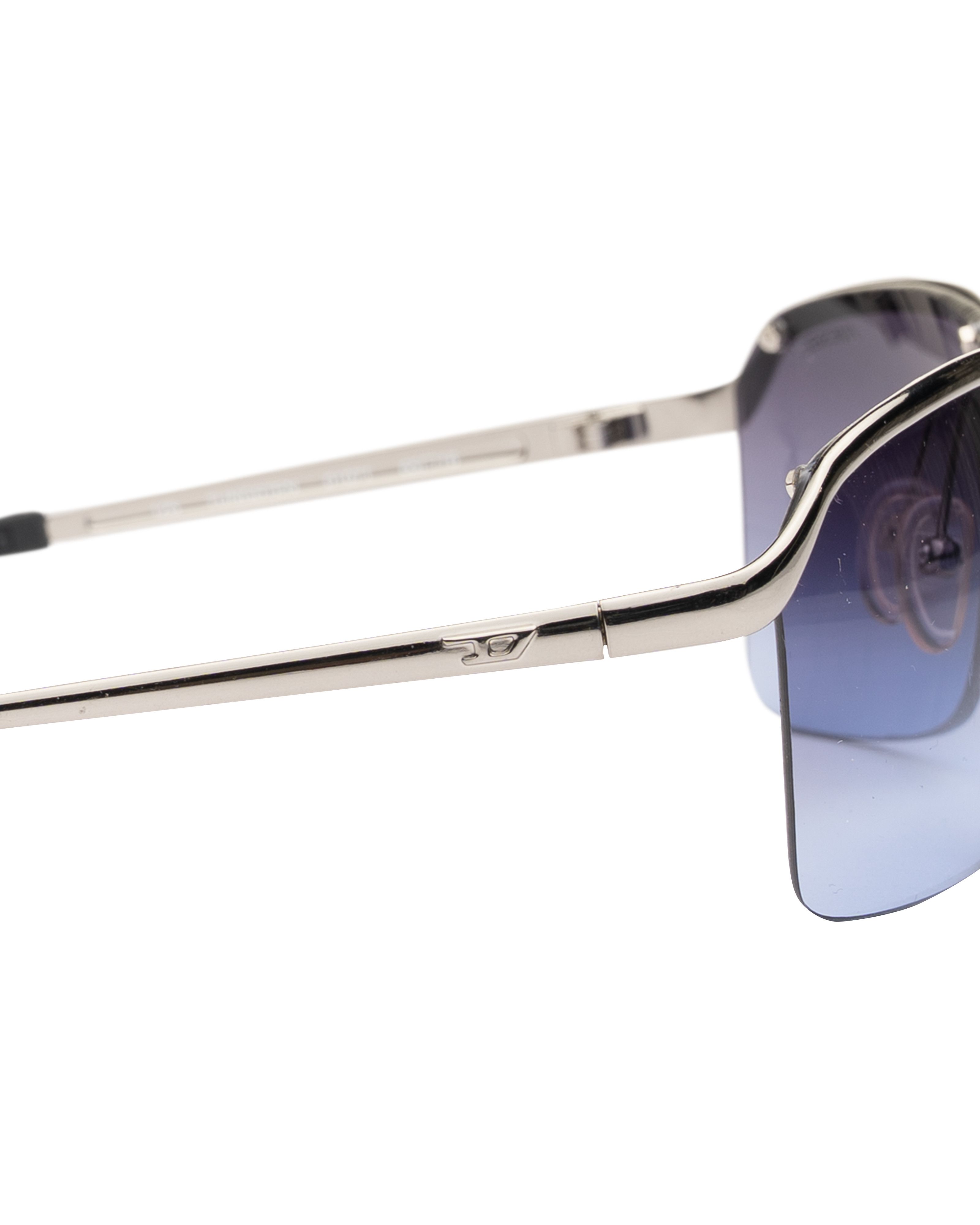 Diesel Diesel '90s Blue Half-Rim Sunglasses Size ONE SIZE - 2 Thumbnail