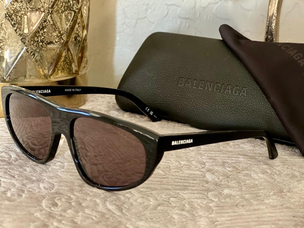 Balenciaga Balenciaga 60MM Rectangle Sunglasses Size ONE SIZE - 2 Thumbnail