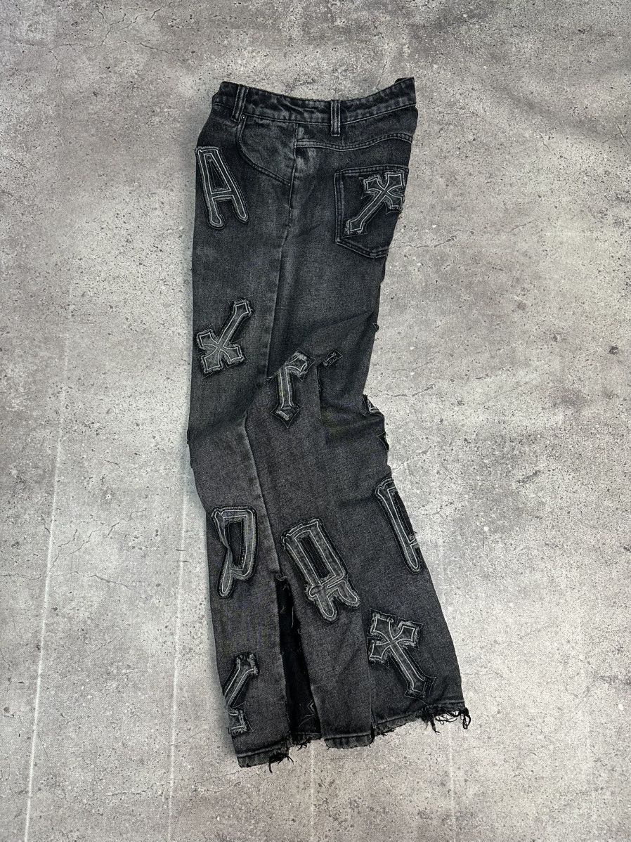 Vintage Vintage Trap Denim Jeans Chrome Hearts Style Big Logo Size US 31 - 8 Thumbnail