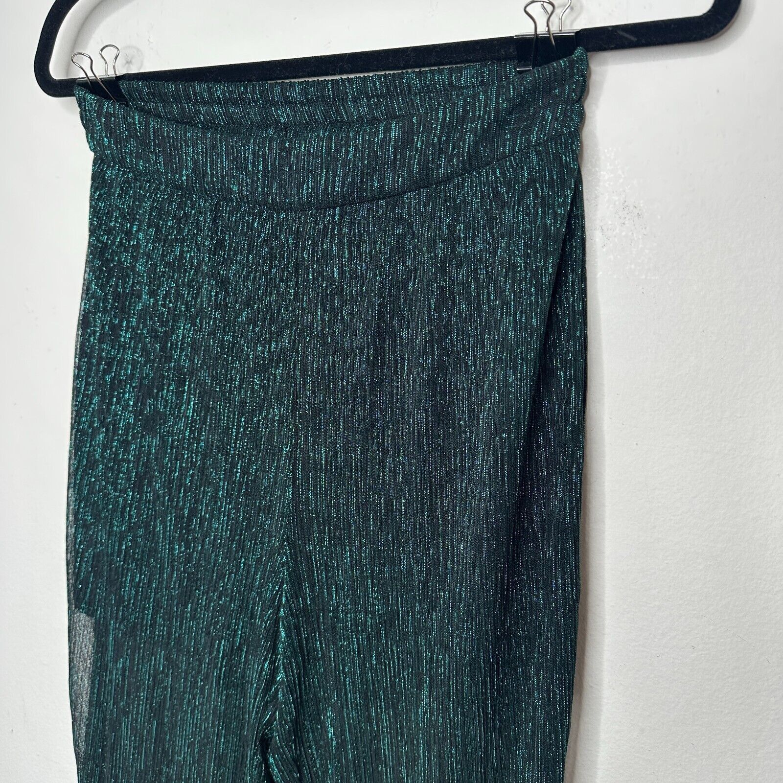 Bailey 44 Bailey 44 Emerald Green Shimmer Harem Pant and Undershort S Size 27" / US 4 / IT 40 - 3 Thumbnail