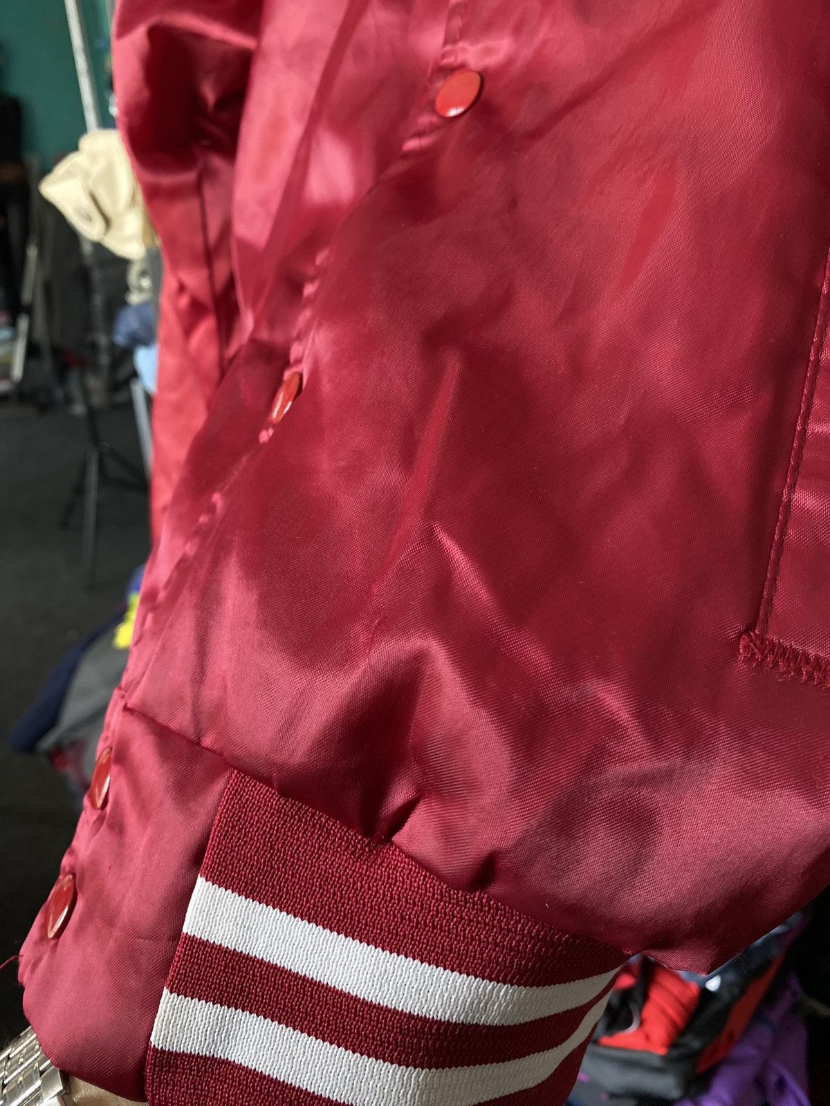 Vintage VNTG 90s USA Locker Line Red Jacket Crimson Tide Alabama Size US S / EU 44-46 / 1 - 14 Thumbnail