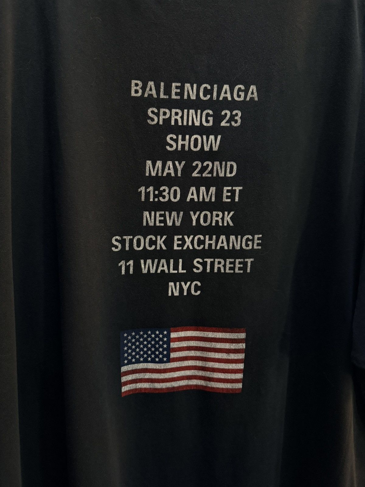 Balenciaga SS23 NY Stock Exchange Tee Size US XL / EU 56 / 4 - 7 Thumbnail