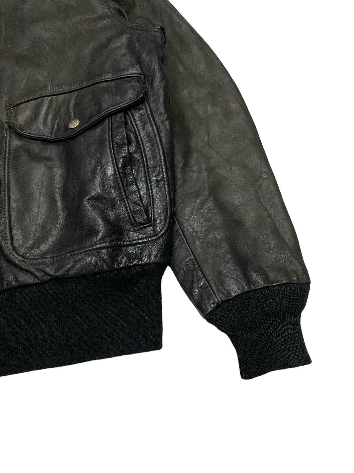 Schott Vintage Schott Leather A-2 Bomber Jacket Size US M / EU 48-50 / 2 - 18 Thumbnail
