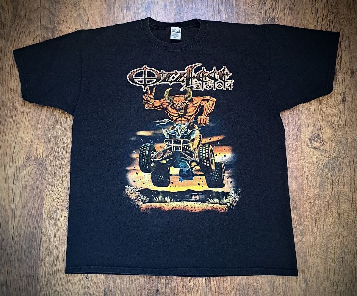 image of Band Tees x Tour Tee Ozzfest X T-Shirt 2004 in Black, Men's (Size 2XL)