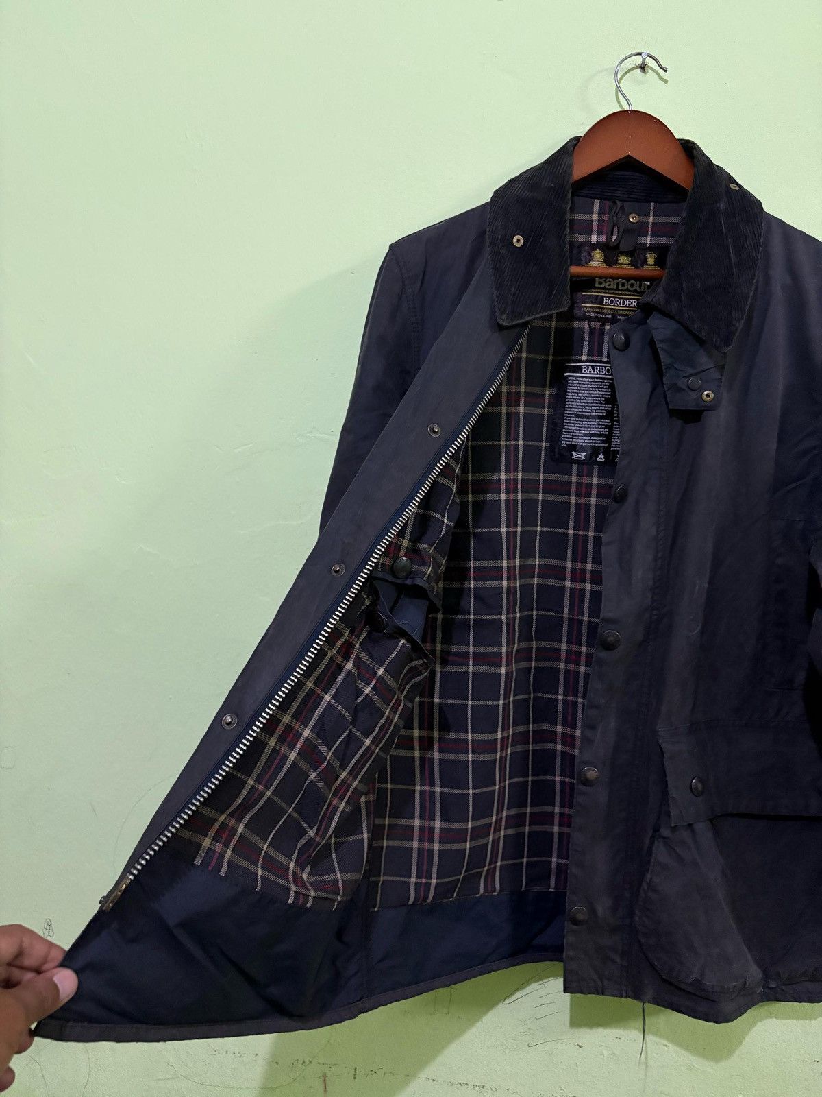 Barbour VTG90 Barbour Windbreaker Jacket Barbour Tartan Design Size US M / EU 48-50 / 2 - 5 Thumbnail